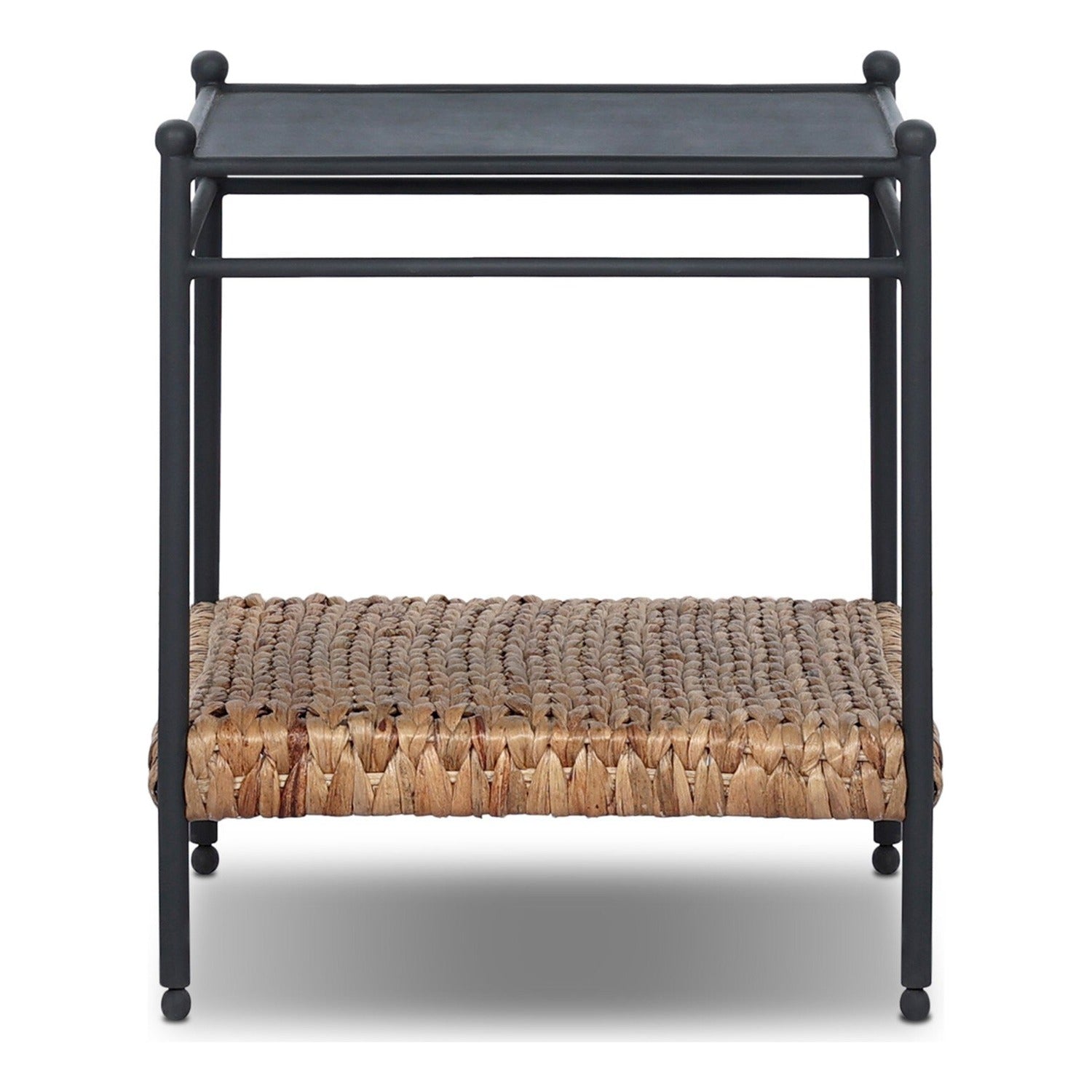 Four Hands Evanne Charcoal Iron End Table Set of 2