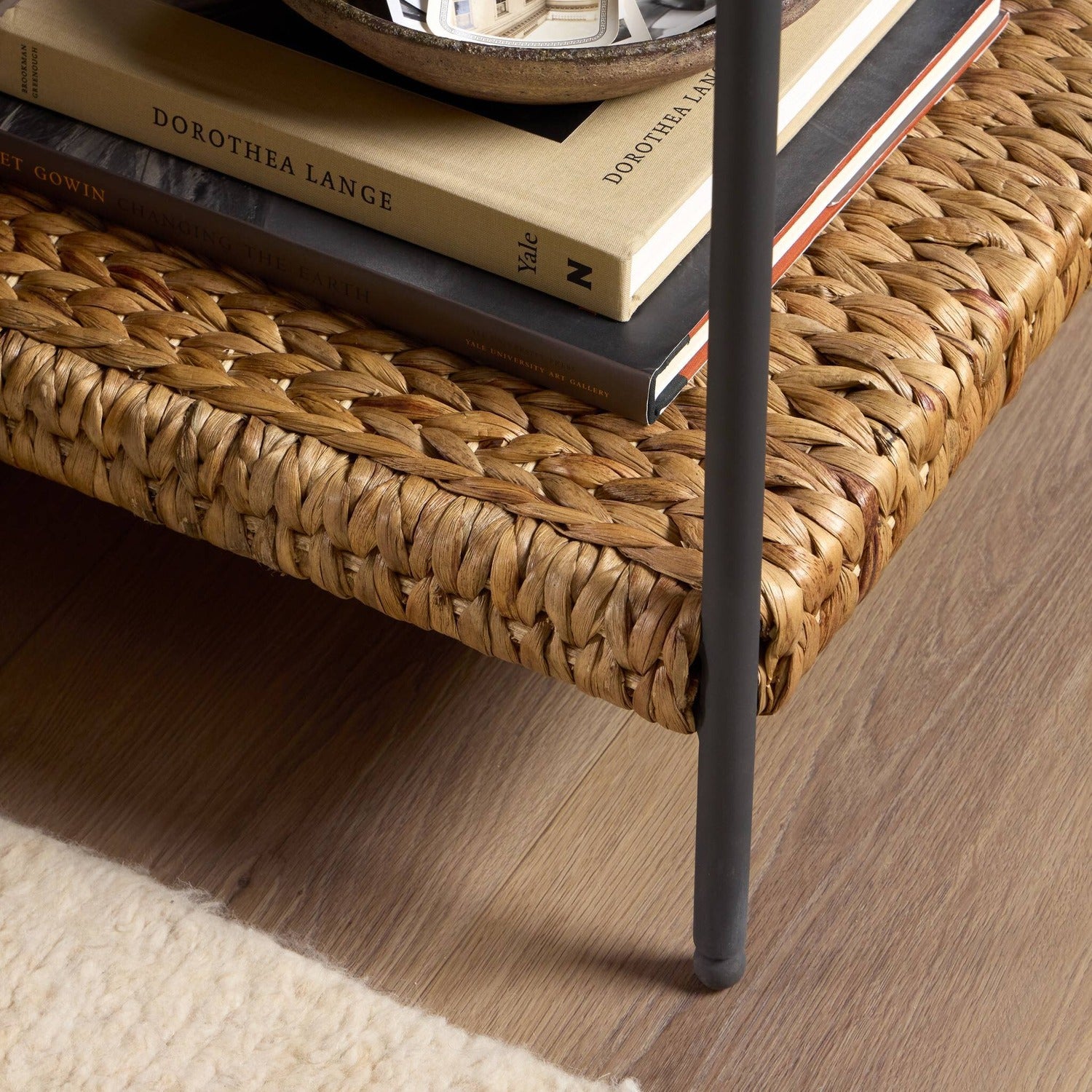 Four Hands Evanne Charcoal Iron End Table Set of 2