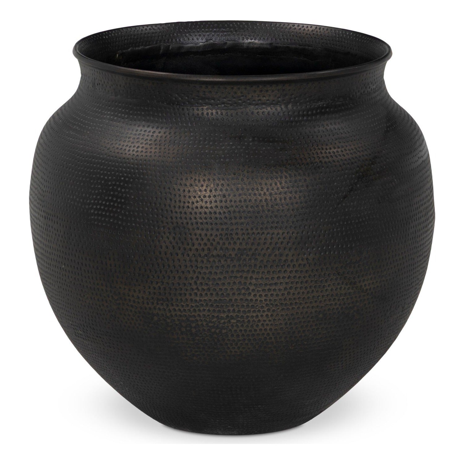 Four Hands Kavya Hammered Antique Bronze Planter