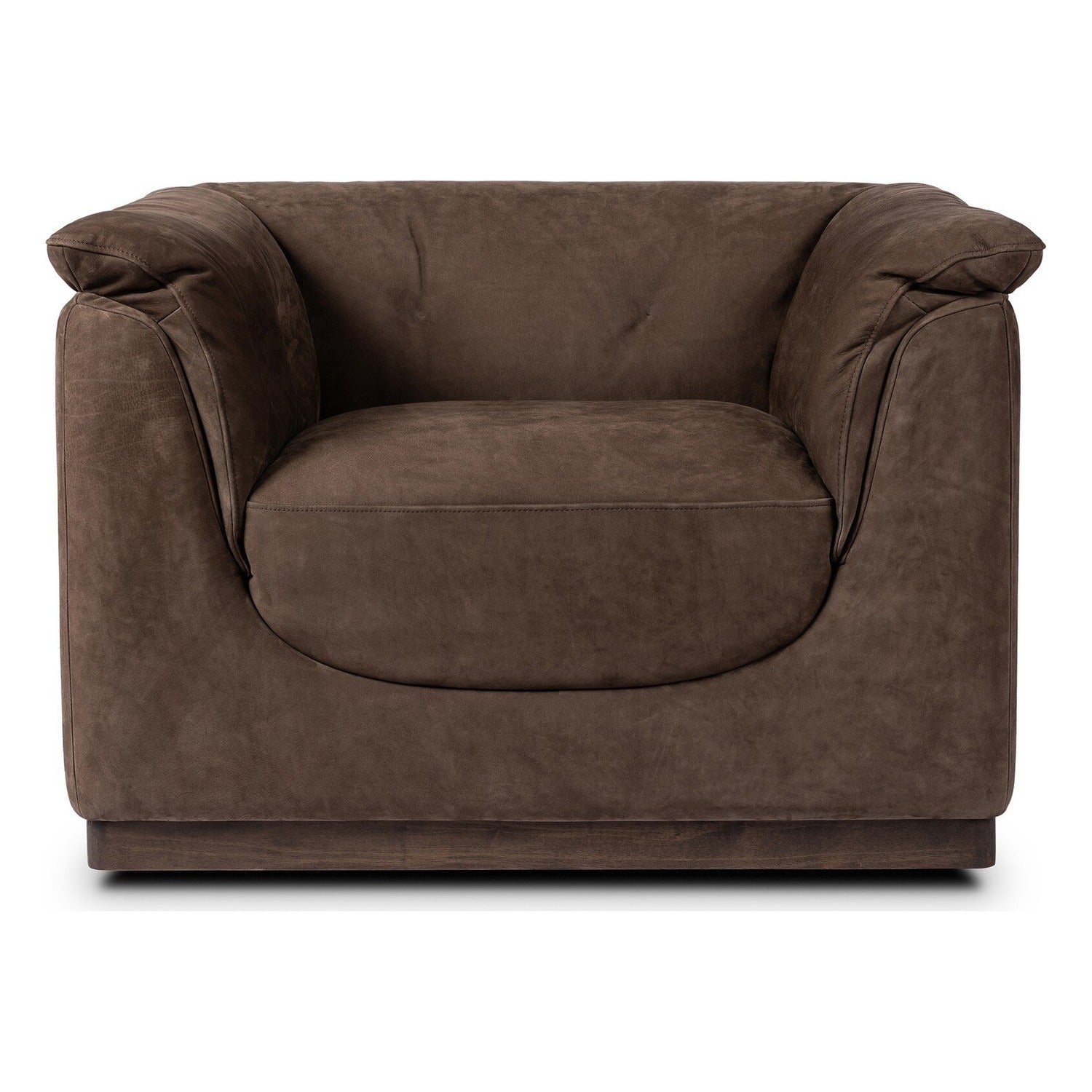 Four Hands Santino Nubuck Cigar Swivel Chair