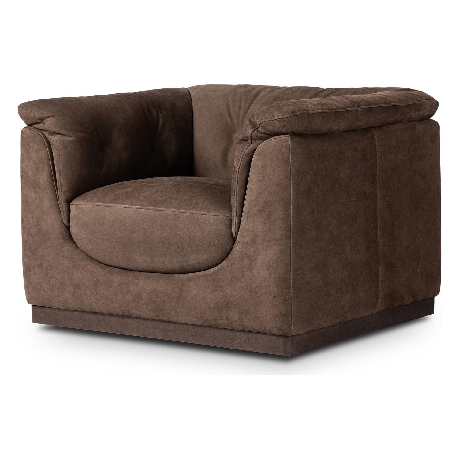 Four Hands Santino Nubuck Cigar Swivel Chair