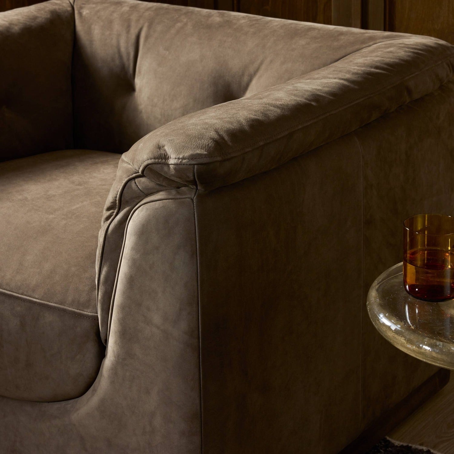 Four Hands Santino Nubuck Cigar Swivel Chair