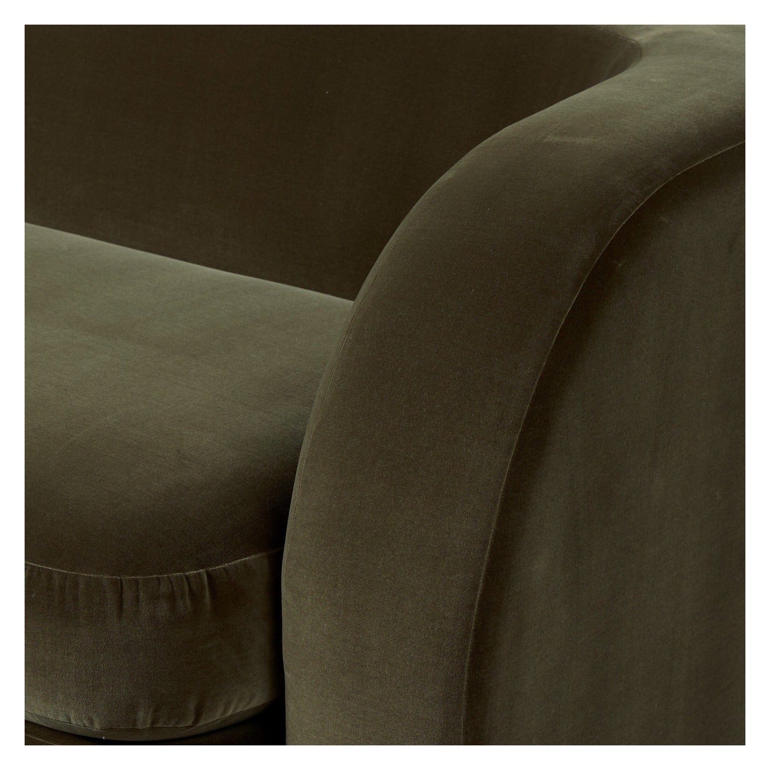 Four Hands Lavera Surrey Olive 99in Sofa