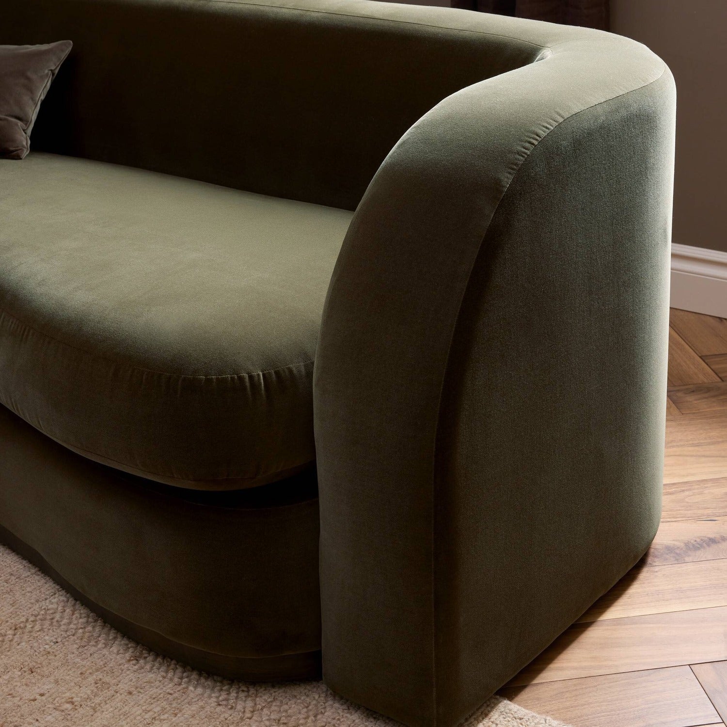 Four Hands Lavera Surrey Olive 99in Sofa