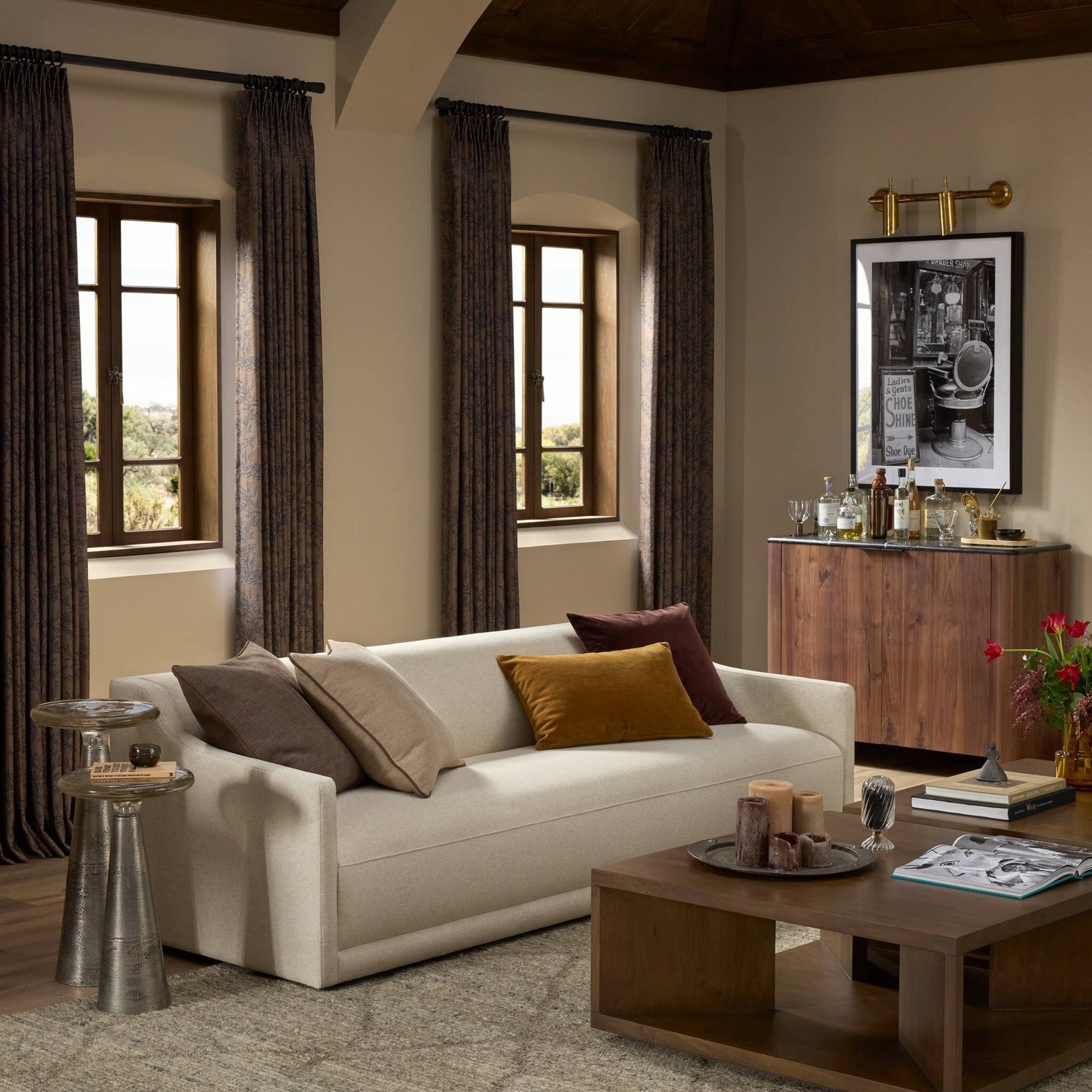 Four Hands Gianna Antwerp Natural 95in Sofa