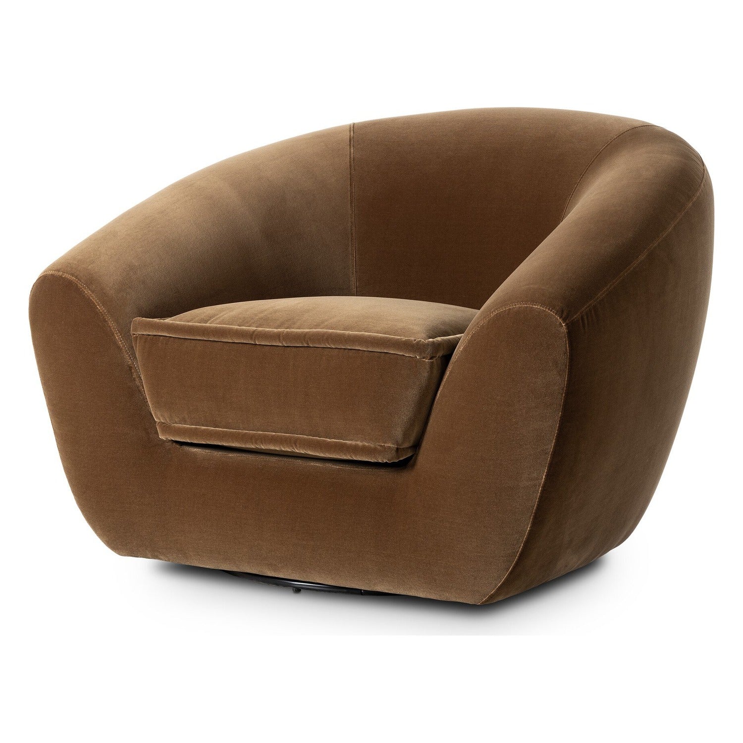 Four Hands Chantal Surrey Ochre Swivel Club Chair