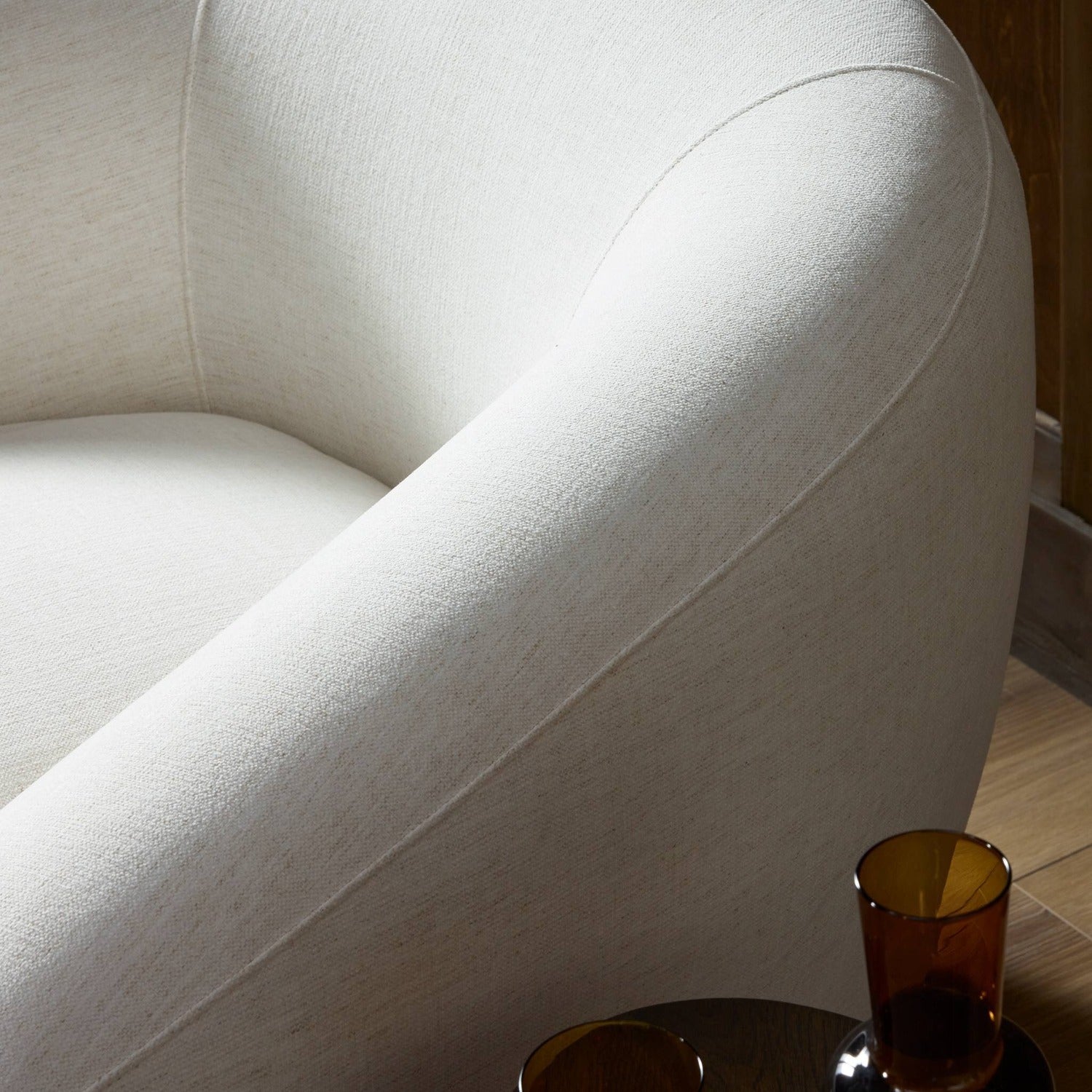 Four Hands Chantal Crypton Nomad Snow Swivel Club Chair
