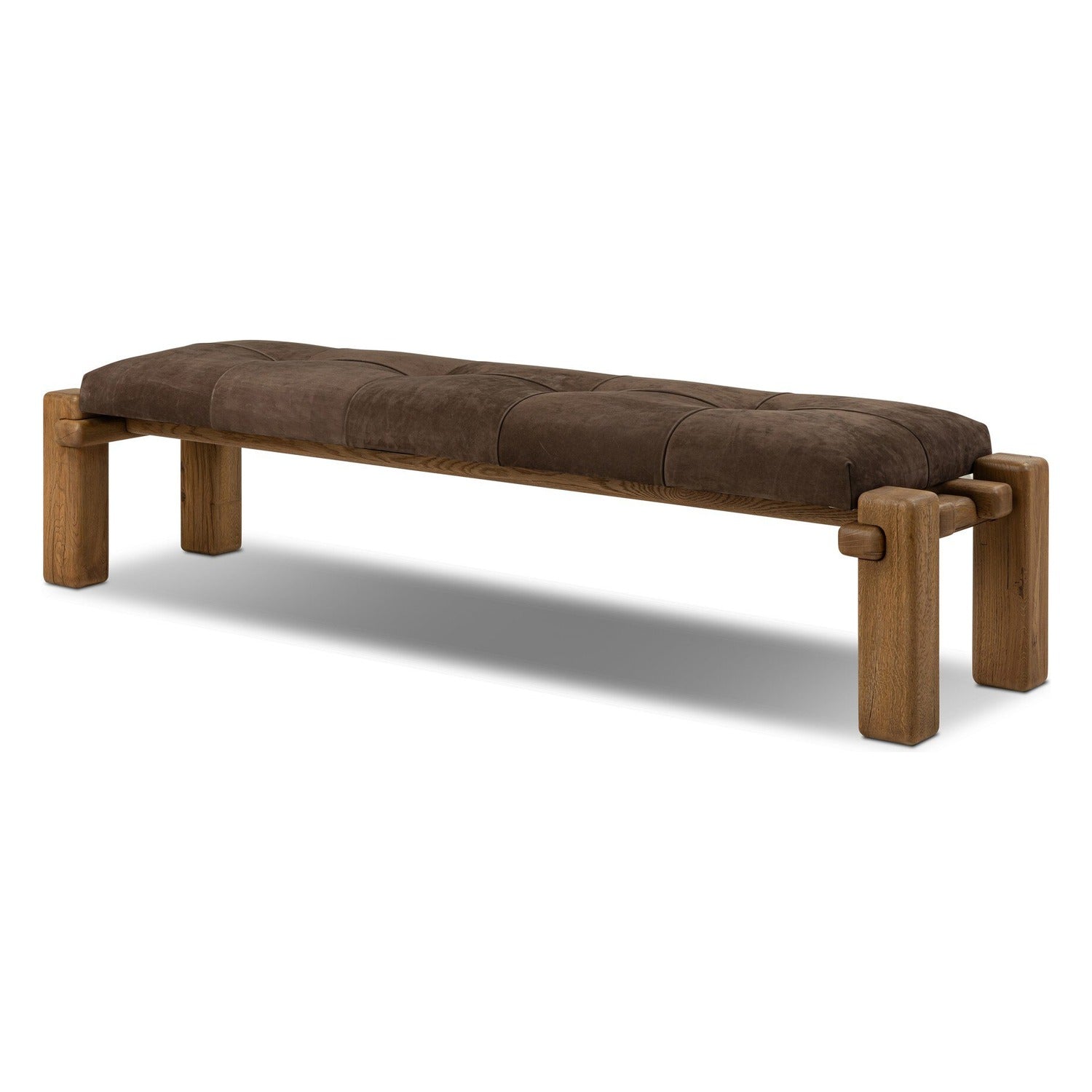 Four Hands Marcia Nubuck Cigar Accent Bench