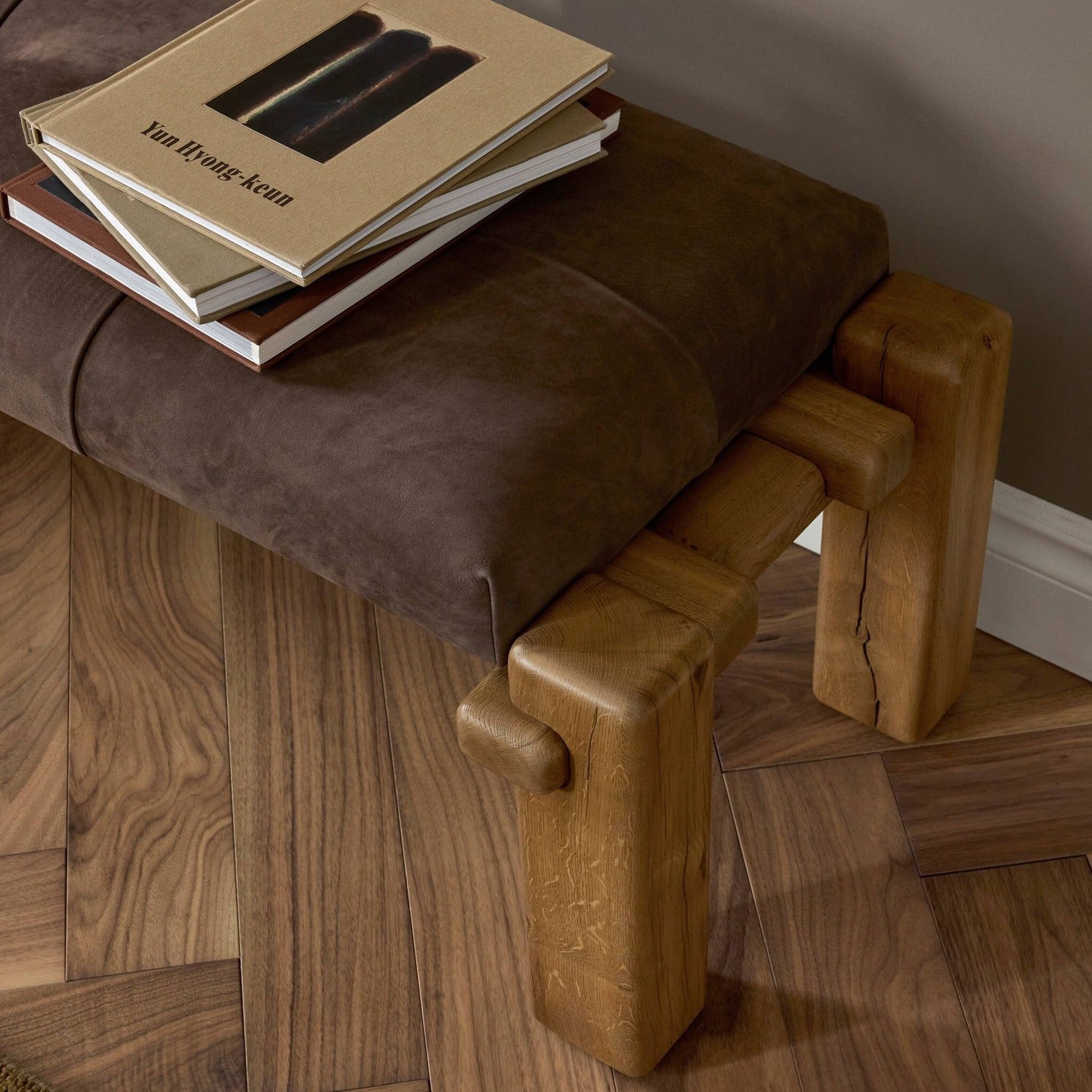 Four Hands Marcia Nubuck Cigar Accent Bench