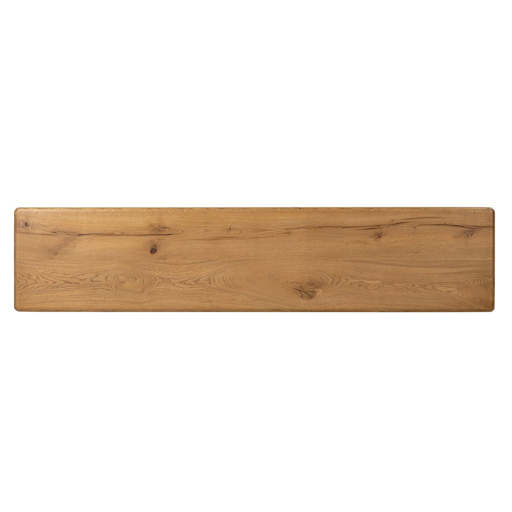 Four Hands Marcon Natural Reclaimed French Oak Console Table top-down view