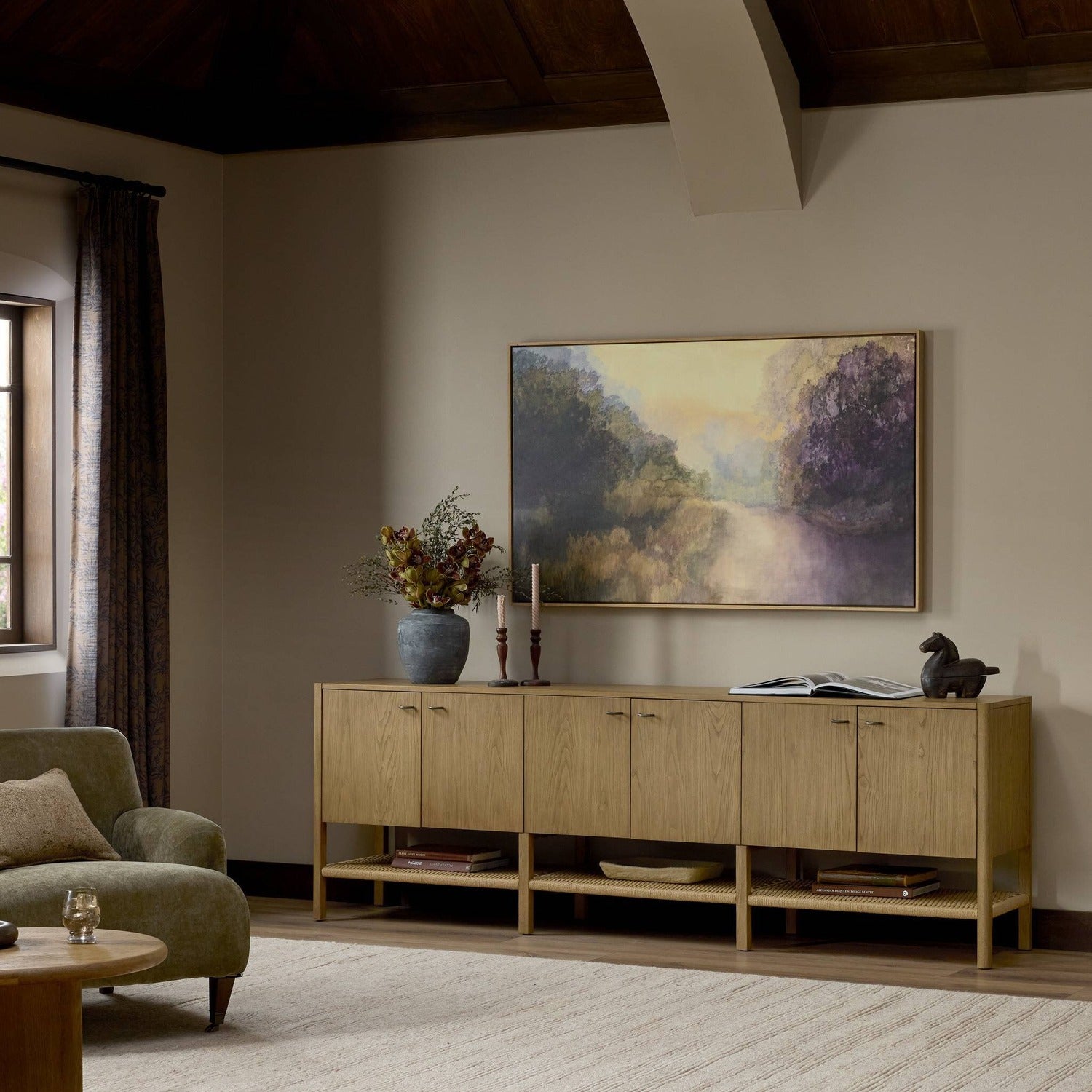 Four Hands Zuma Dune Ash 6 Door Sideboard