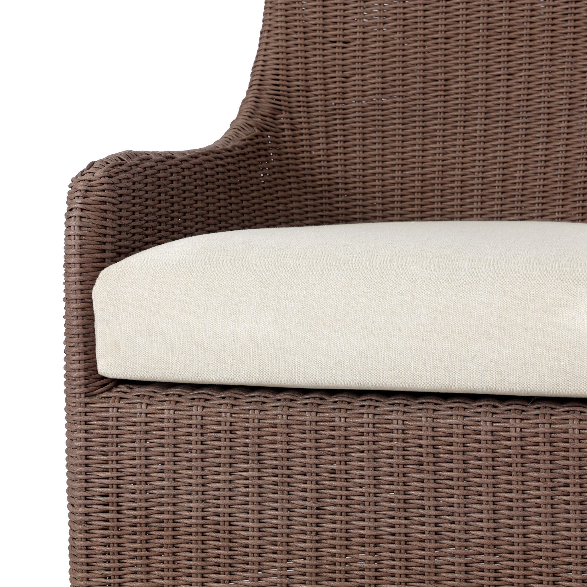 Four Hands Blaire Tanned Weave Outdoor Swivel Chair — Polyester