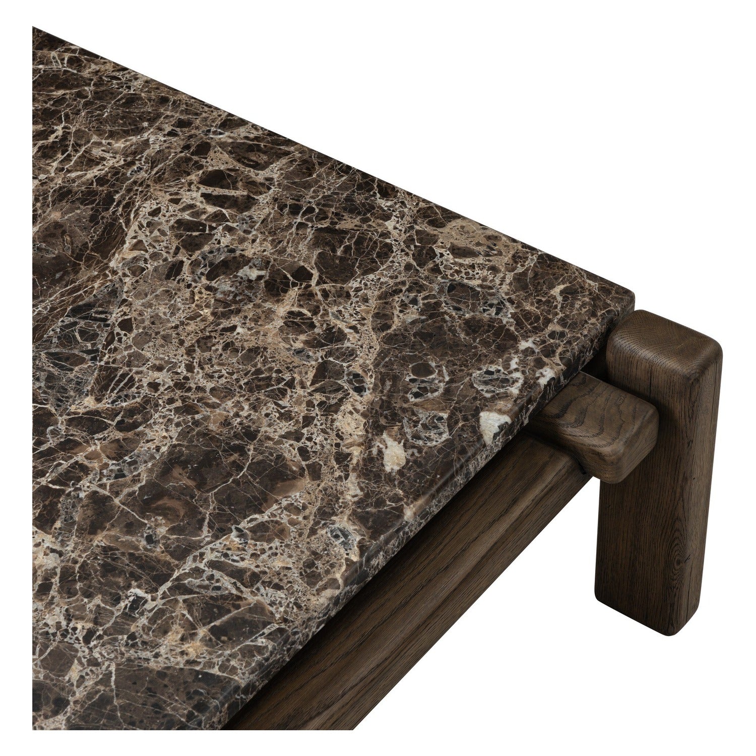 Four Hands Marcia Brown Emperador Marble Square Coffee Table