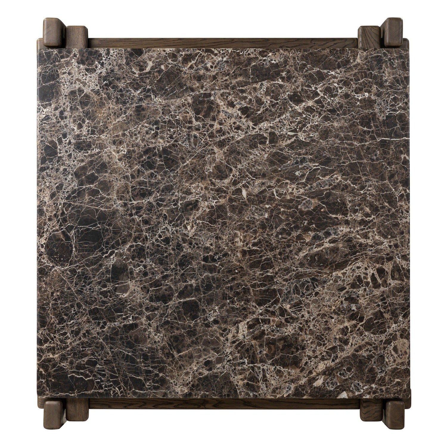 Four Hands Marcia Brown Emperador Marble Square Coffee Table
