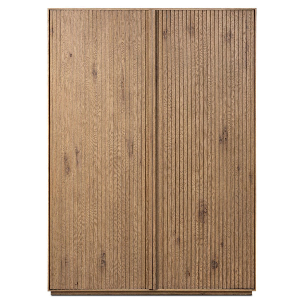 Four Hands Leo Rustic Light Natural Oak Cabinet - front view