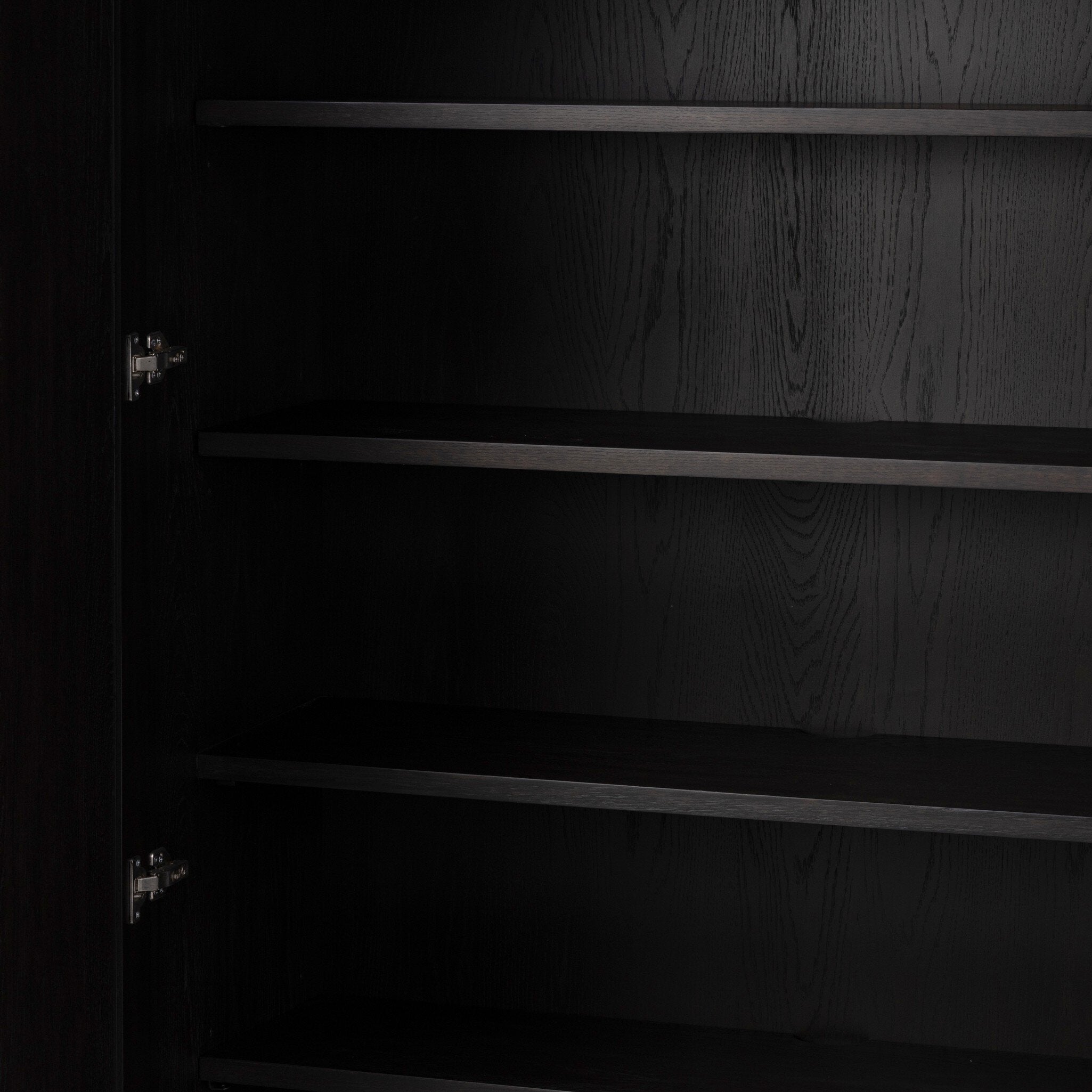 Four Hands Leo Smoked Black Cabinet - detail view 6