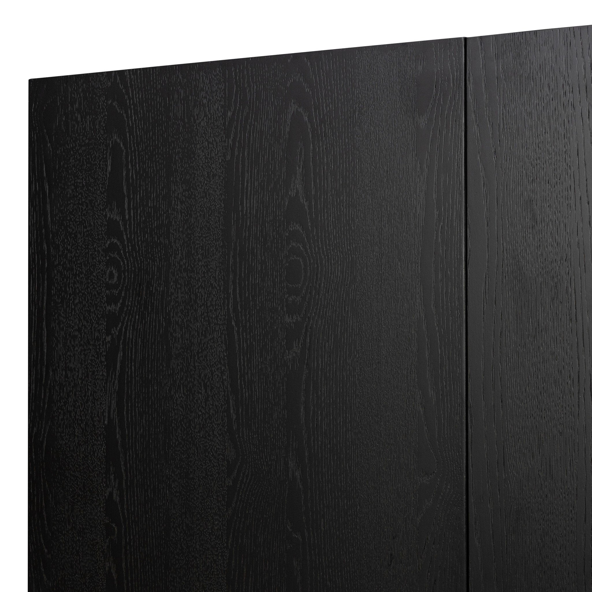 Four Hands Rosedale Ebony Oak Cabinet - detail view 6