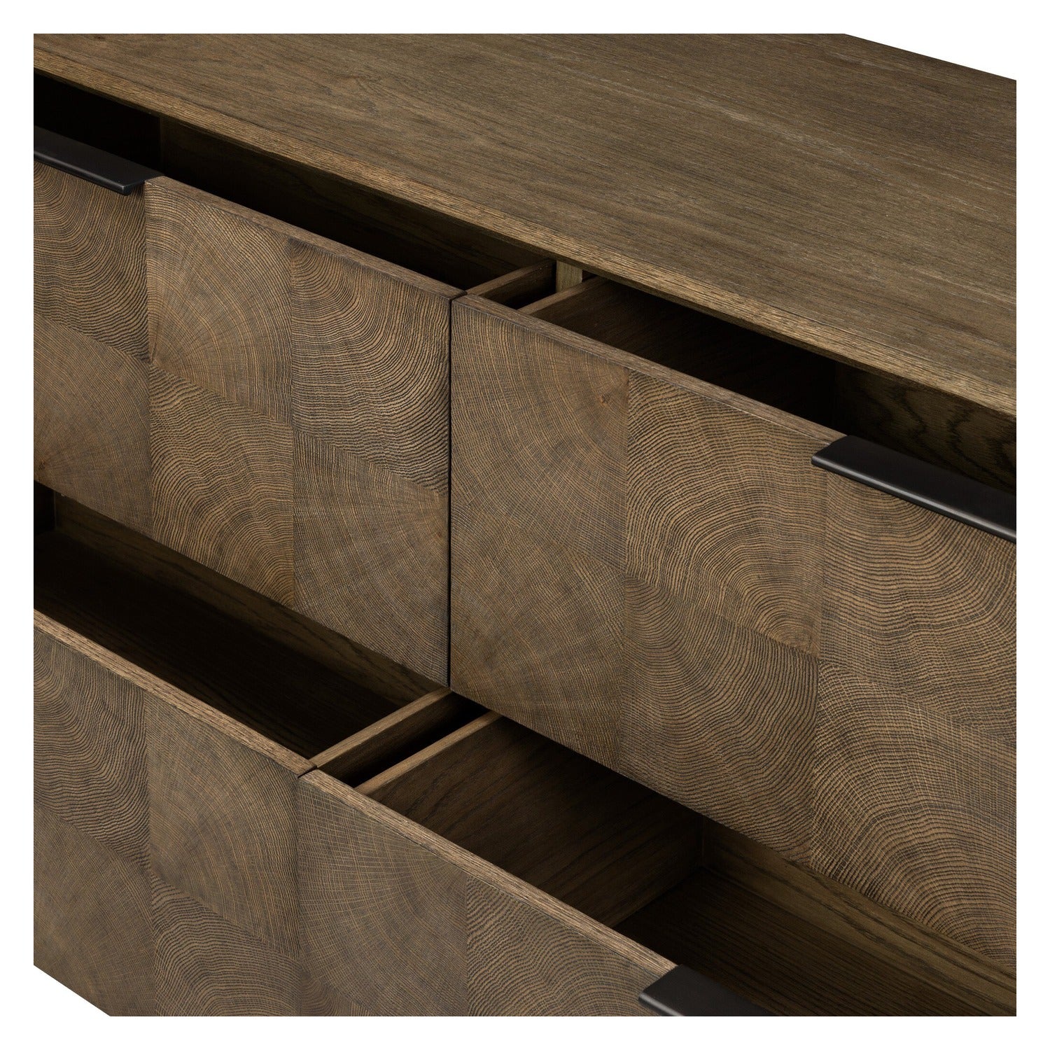 Four Hands Salta Brown Oak 4 Drawer Dresser