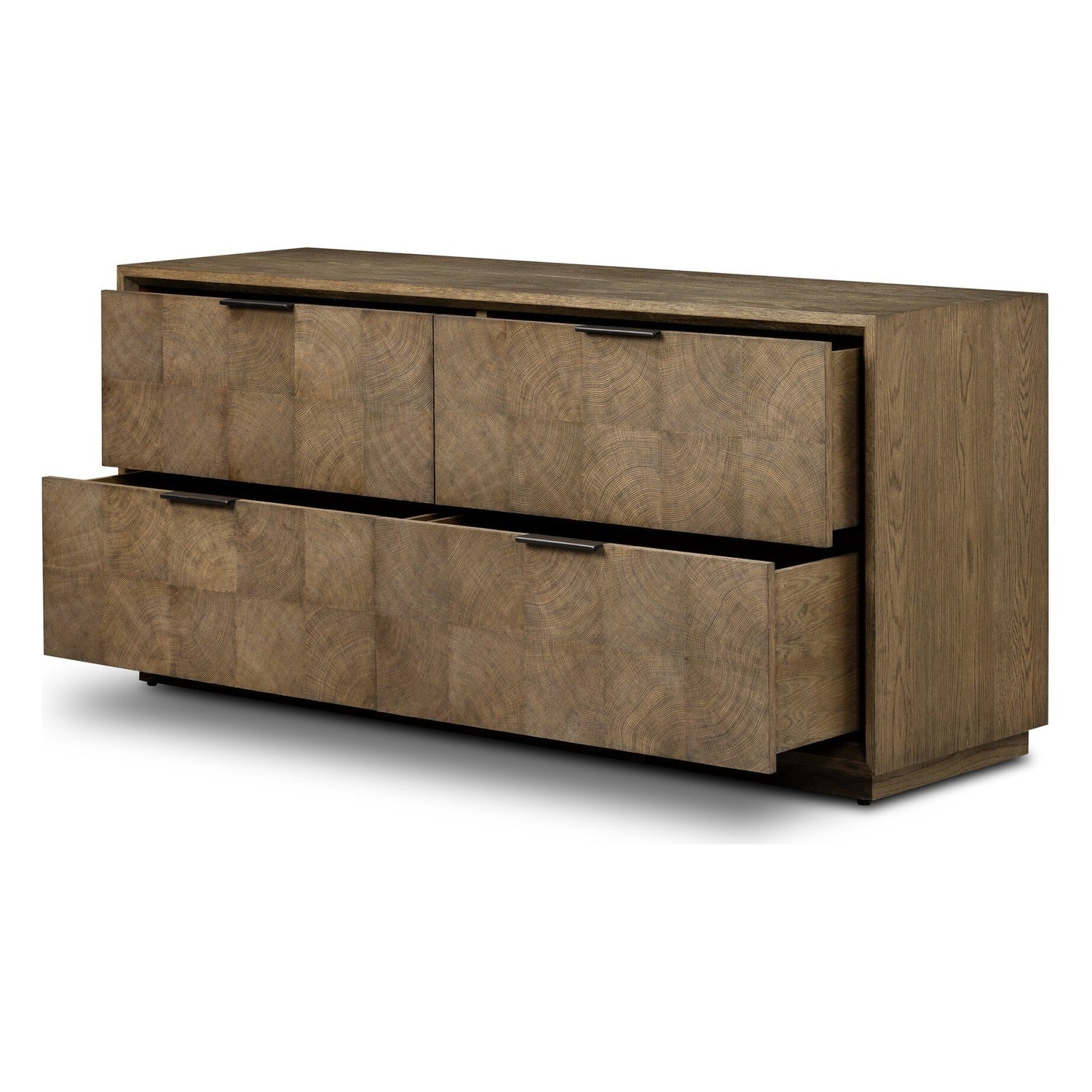 Four Hands Salta Brown Oak 4 Drawer Dresser