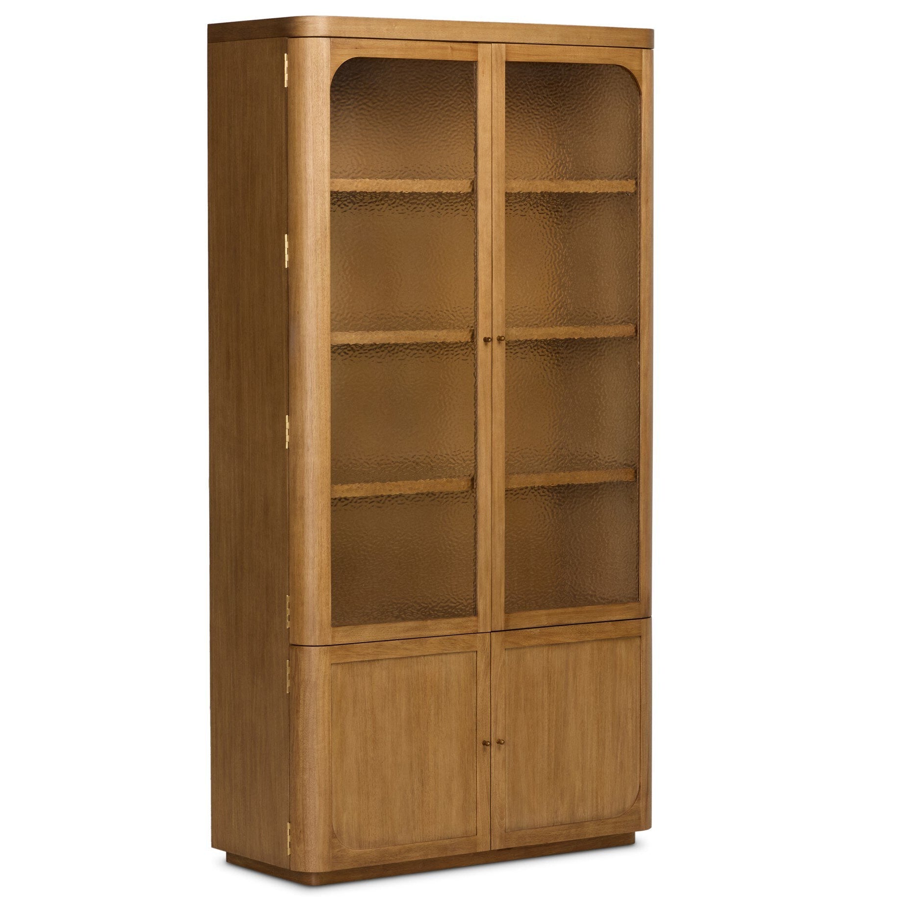 Four Hands Lansford Natural Parawood Cabinet - styled view