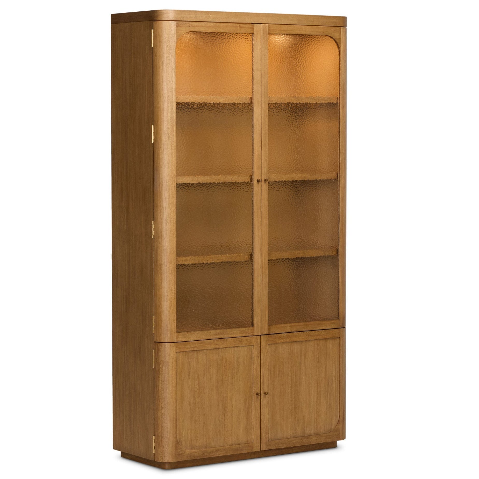 Four Hands Lansford Natural Parawood Cabinet - styled view 2