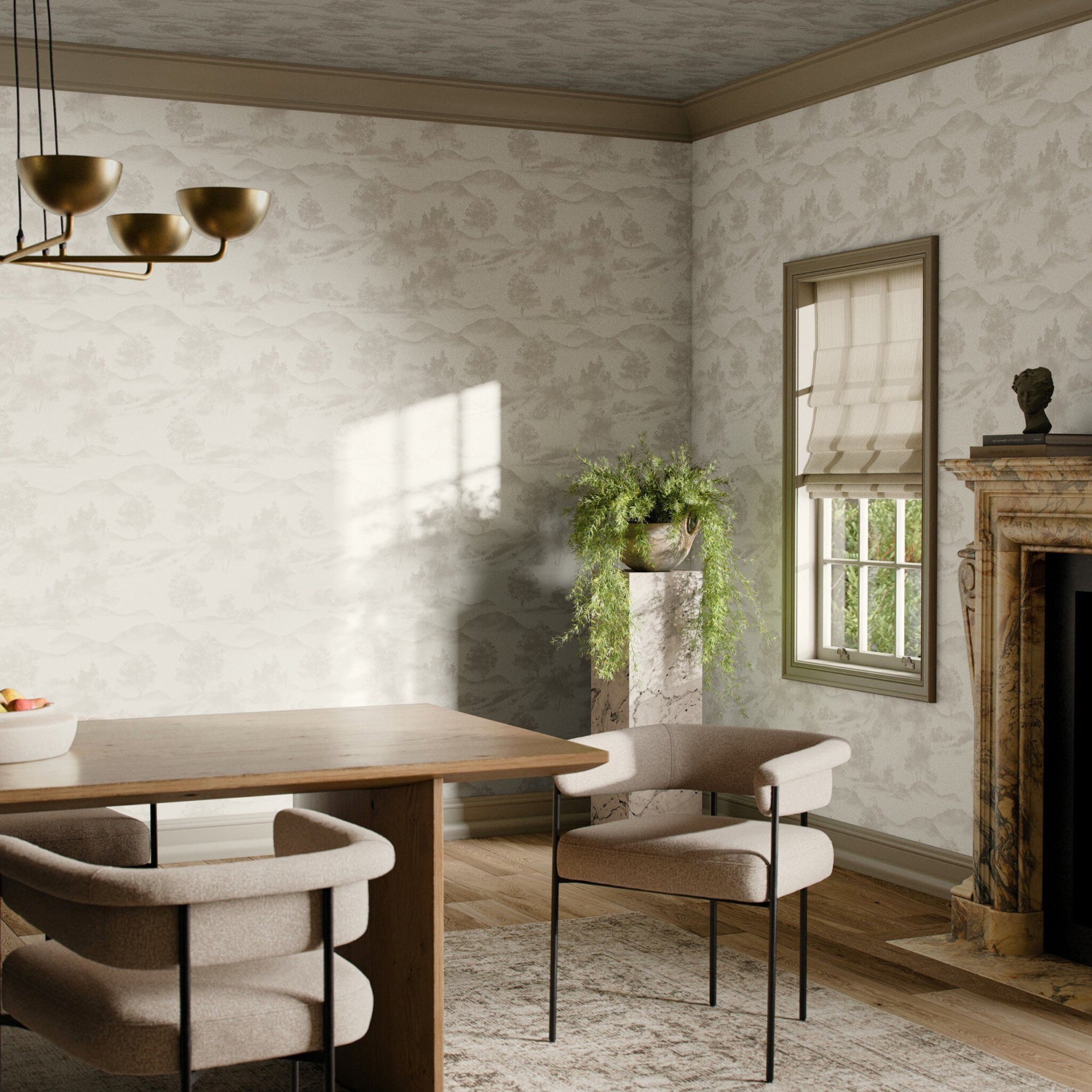 Getty Images x Four Hands Abundance Gray II Wallpaper