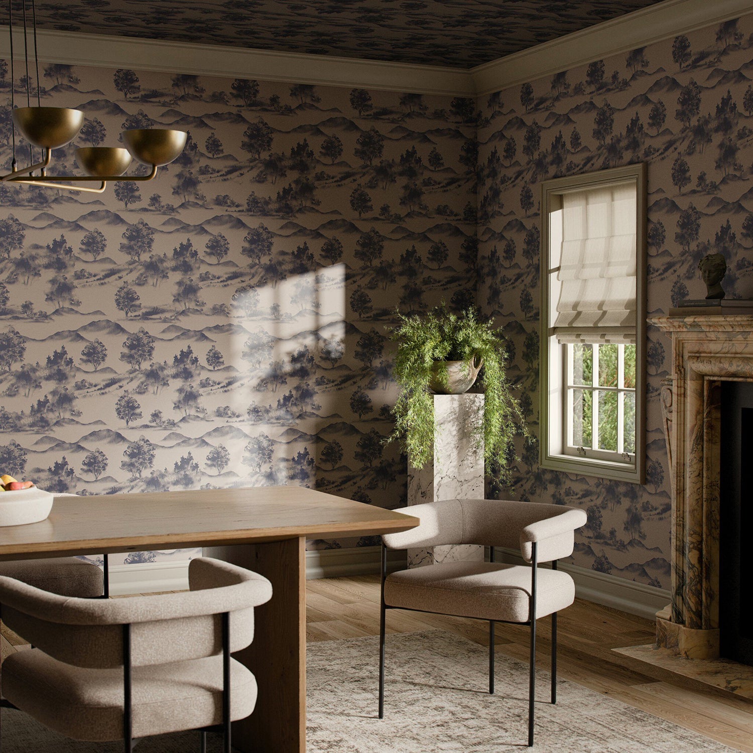 Getty Images x Four Hands Abundance Black & Tan II Wallpaper