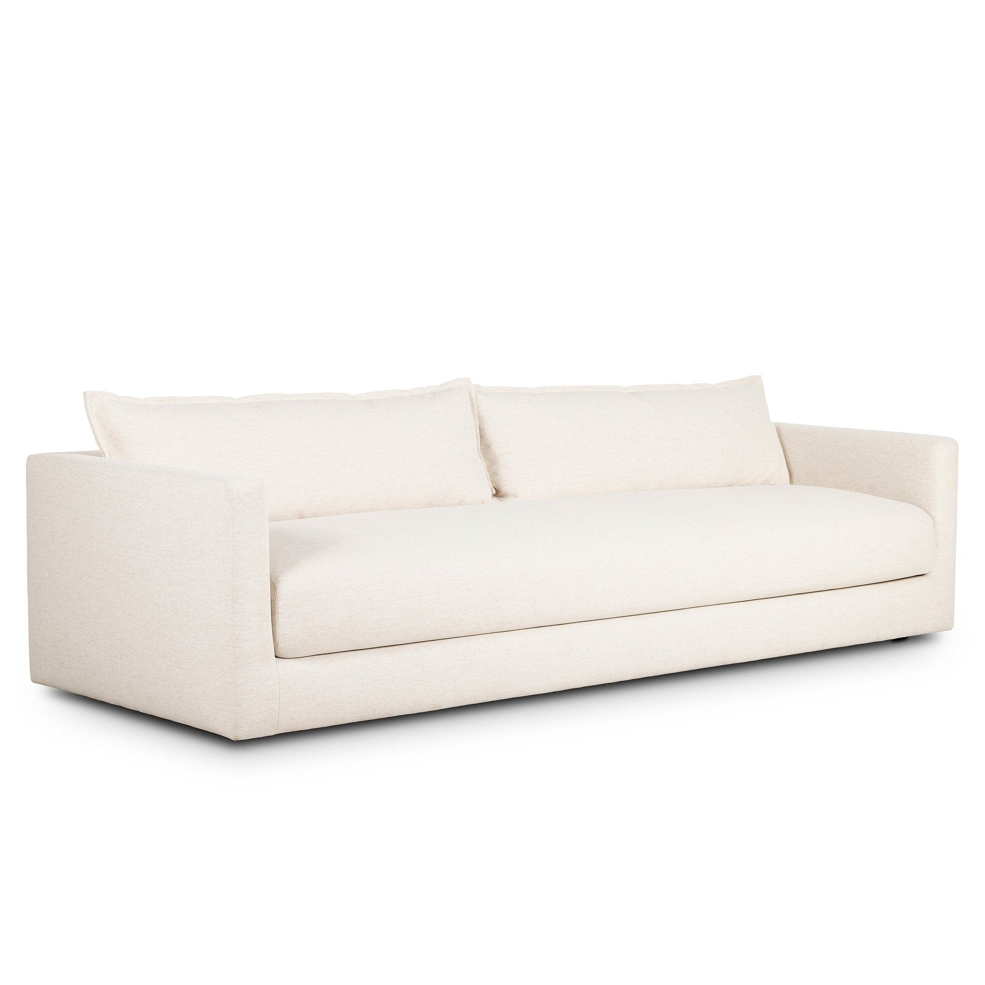 Four Hands Colmar Crypton Nomad Snow Sofa - styled view