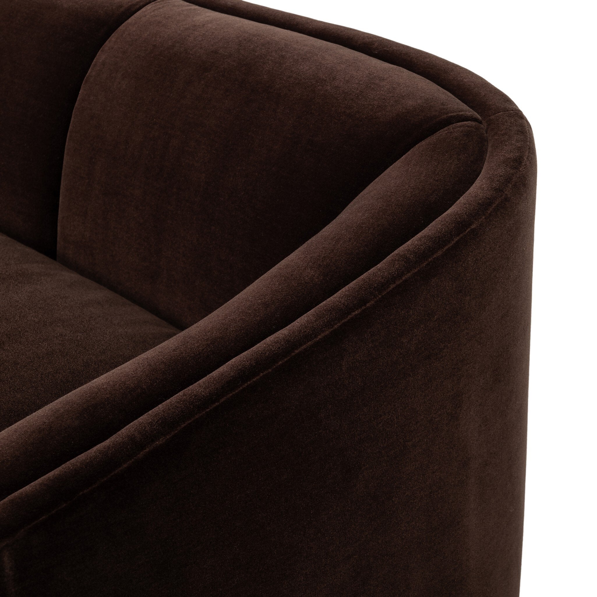 Four Hands Presley Monte Chocolate Sofa - detail view 2