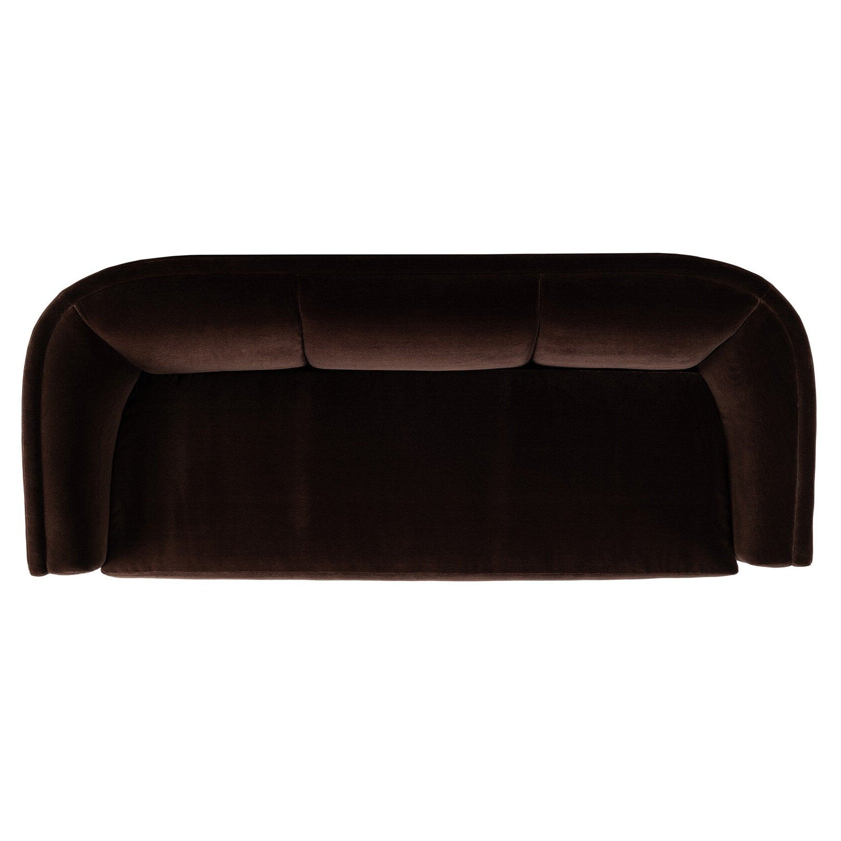 Four Hands Presley Monte Chocolate Sofa - top-down view