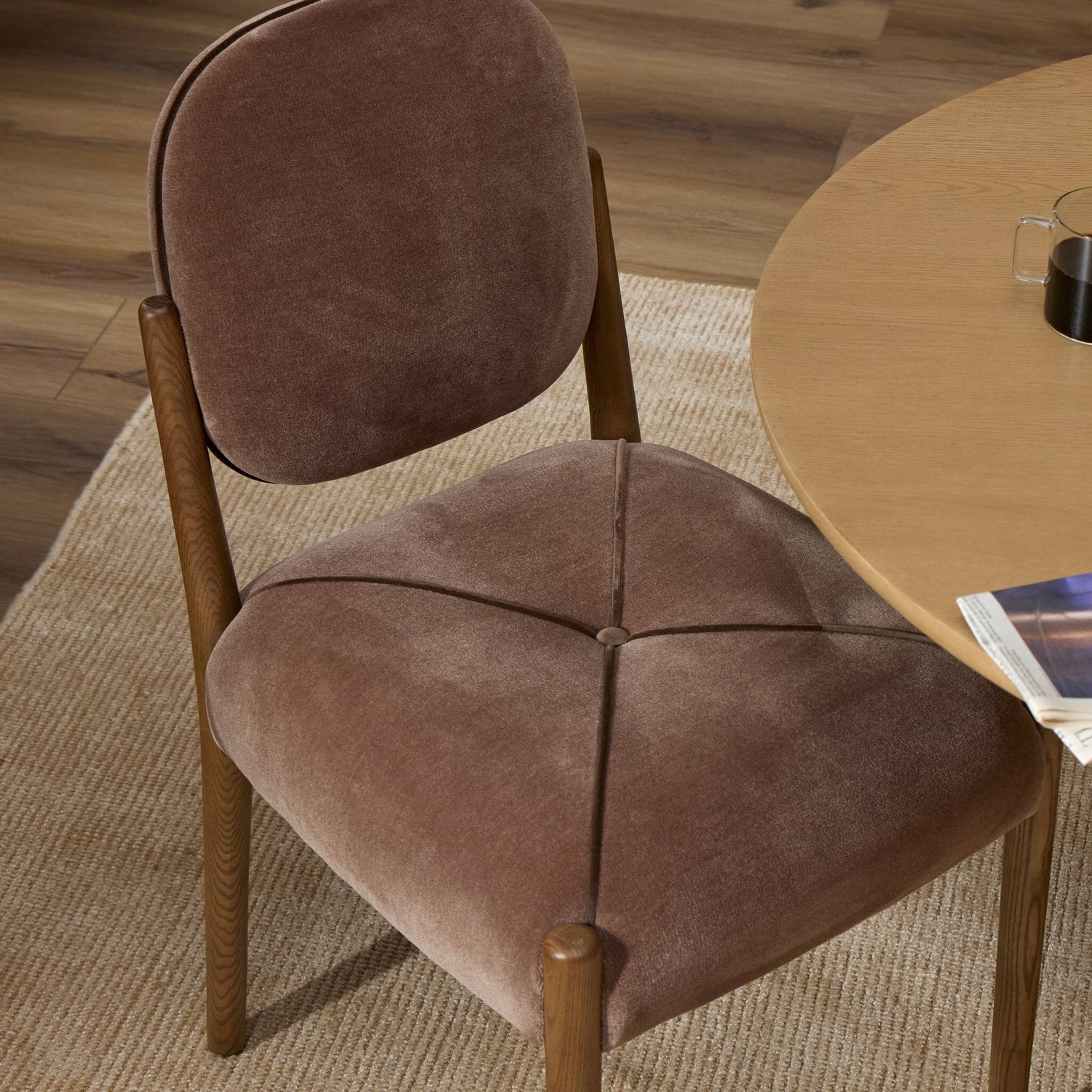 Four Hands Auden Monte Mushroom Dining Chair - detail view 6