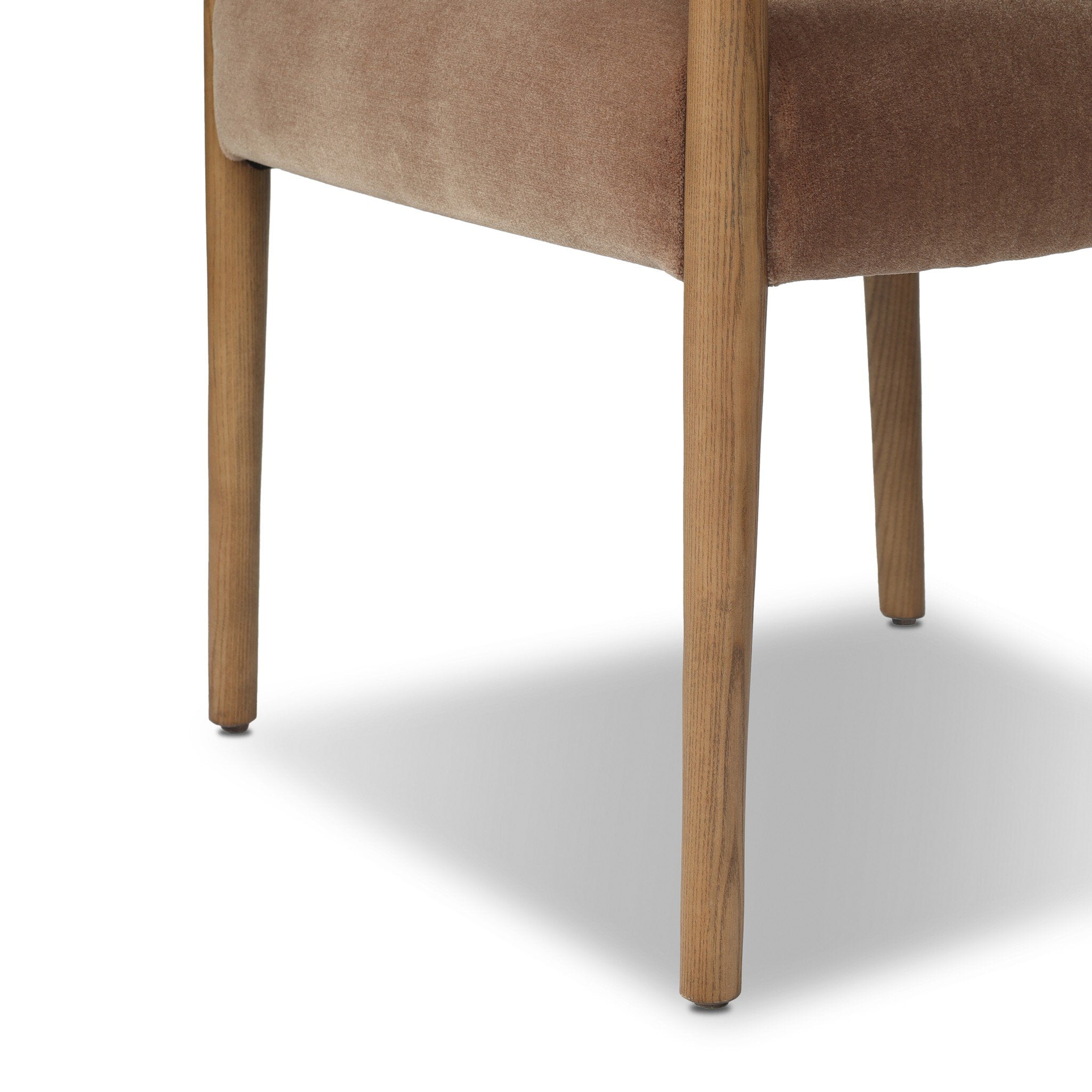 Four Hands Auden Monte Mushroom Dining Arm Chair close-up detail 3