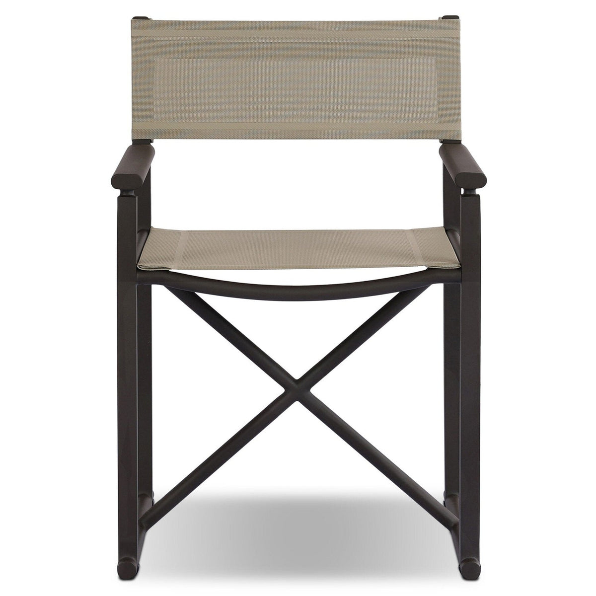 Four Hands Brisco Taupe Mesh Outdoor Dining Chair front view
