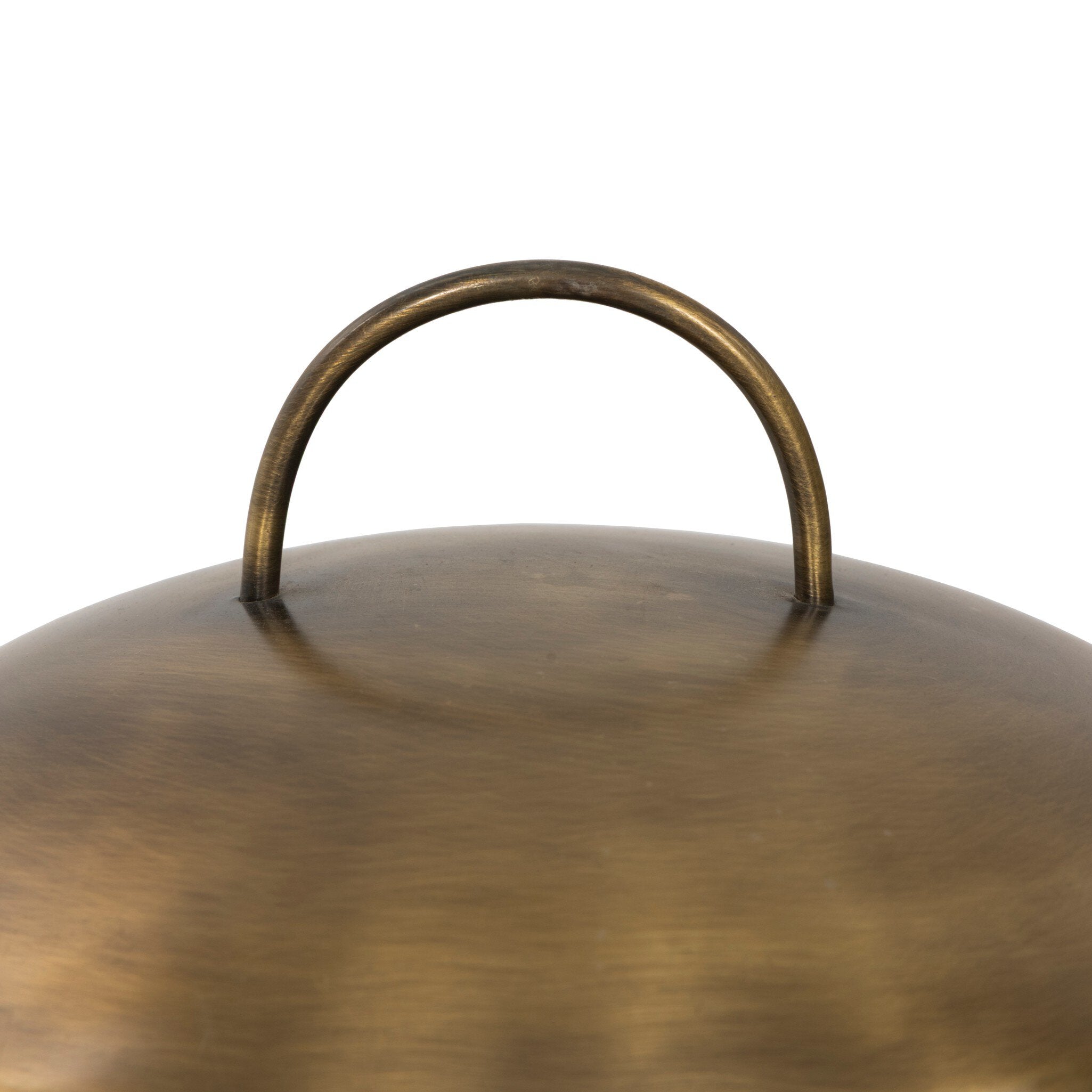 Four Hands Kivo Aged Antique Brass Iron Cordless Table Lamp close-up detail 2