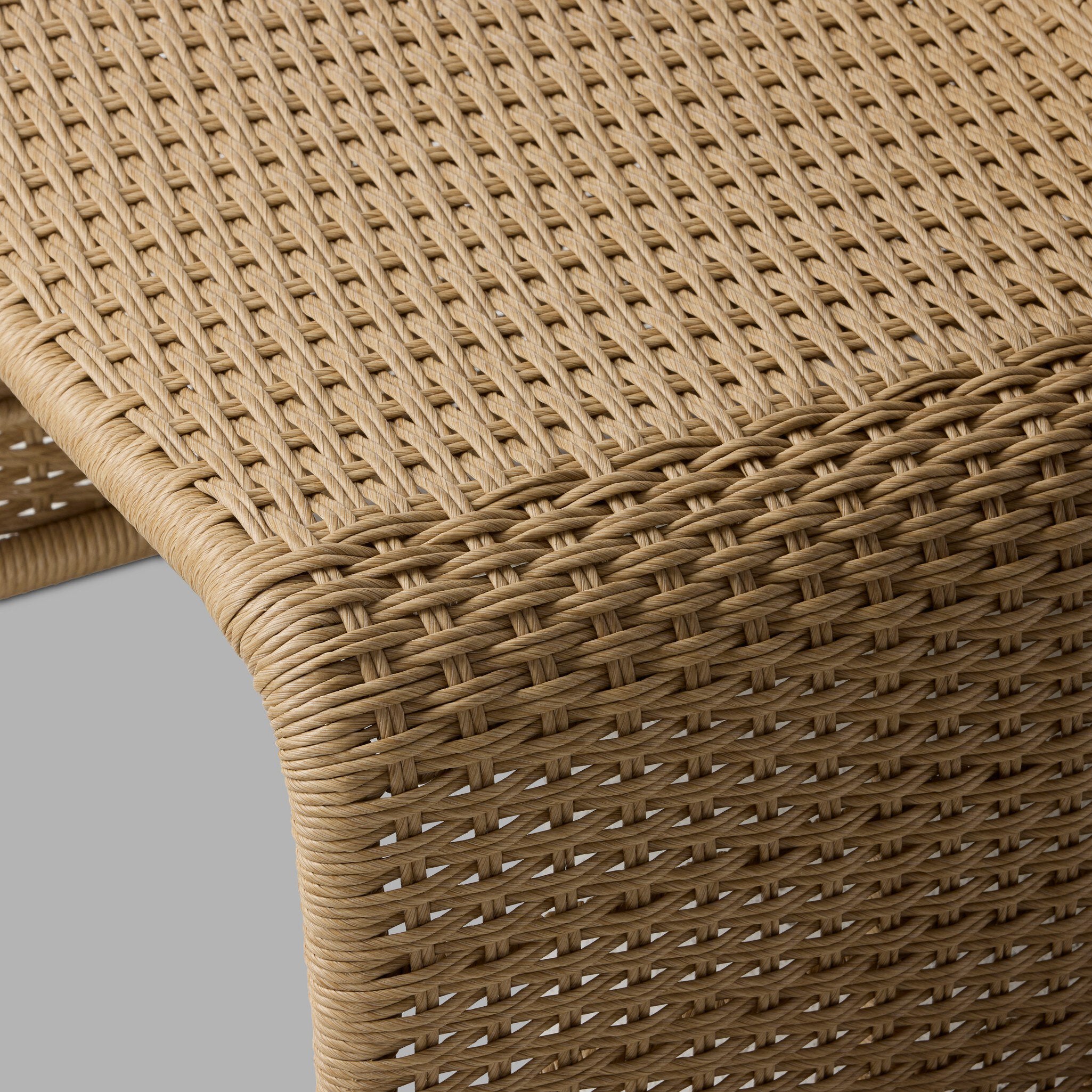 Four Hands Dominico Twisted Harvest Outdoor Single Chair close-up detail