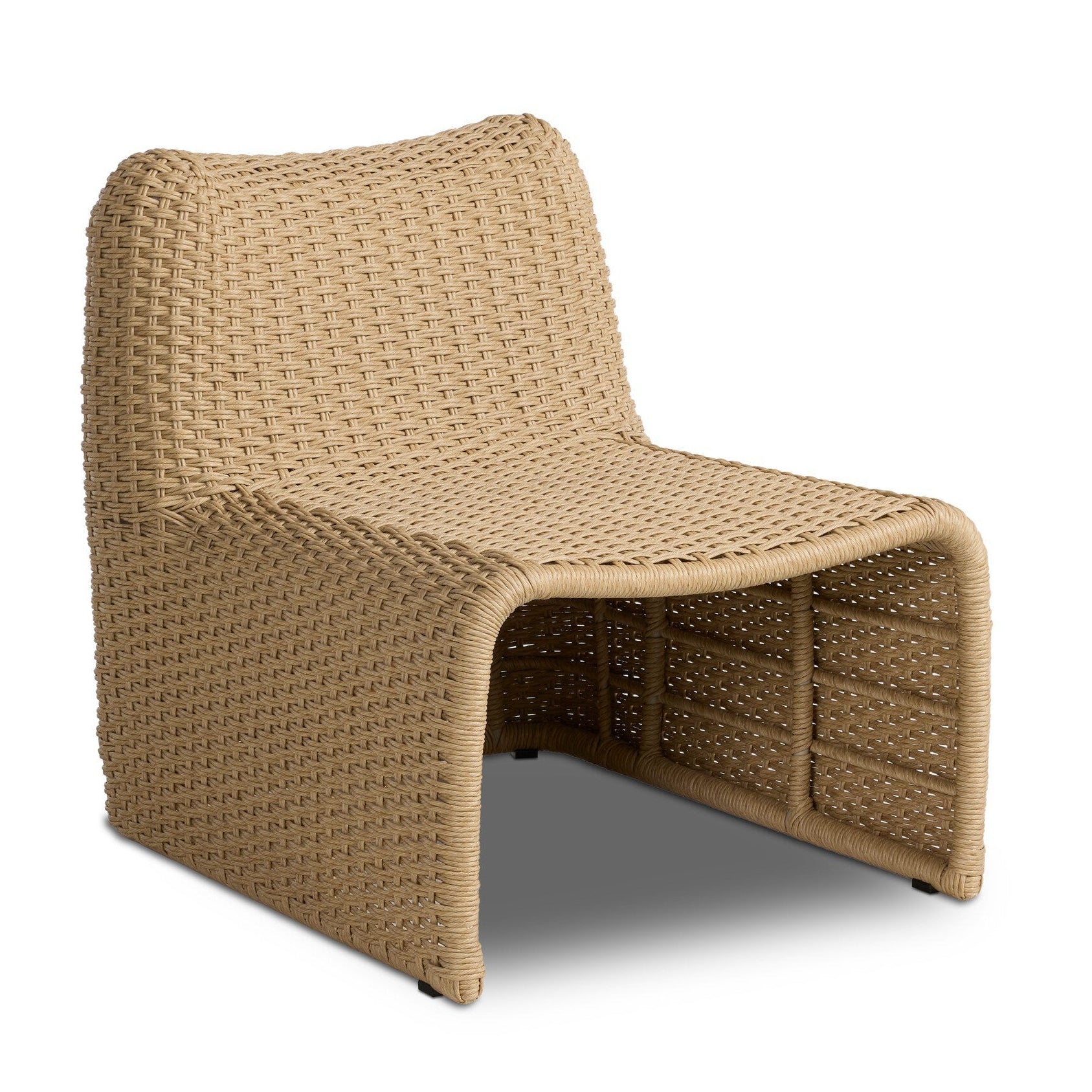 Four Hands Dominico Twisted Harvest Outdoor Single Chair styled view