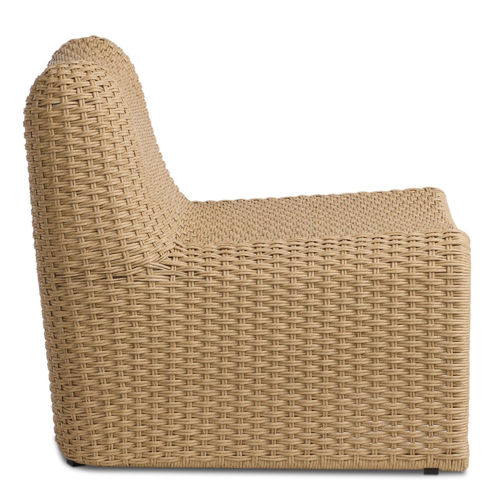Four Hands Dominico Twisted Harvest Outdoor Single Chair side view