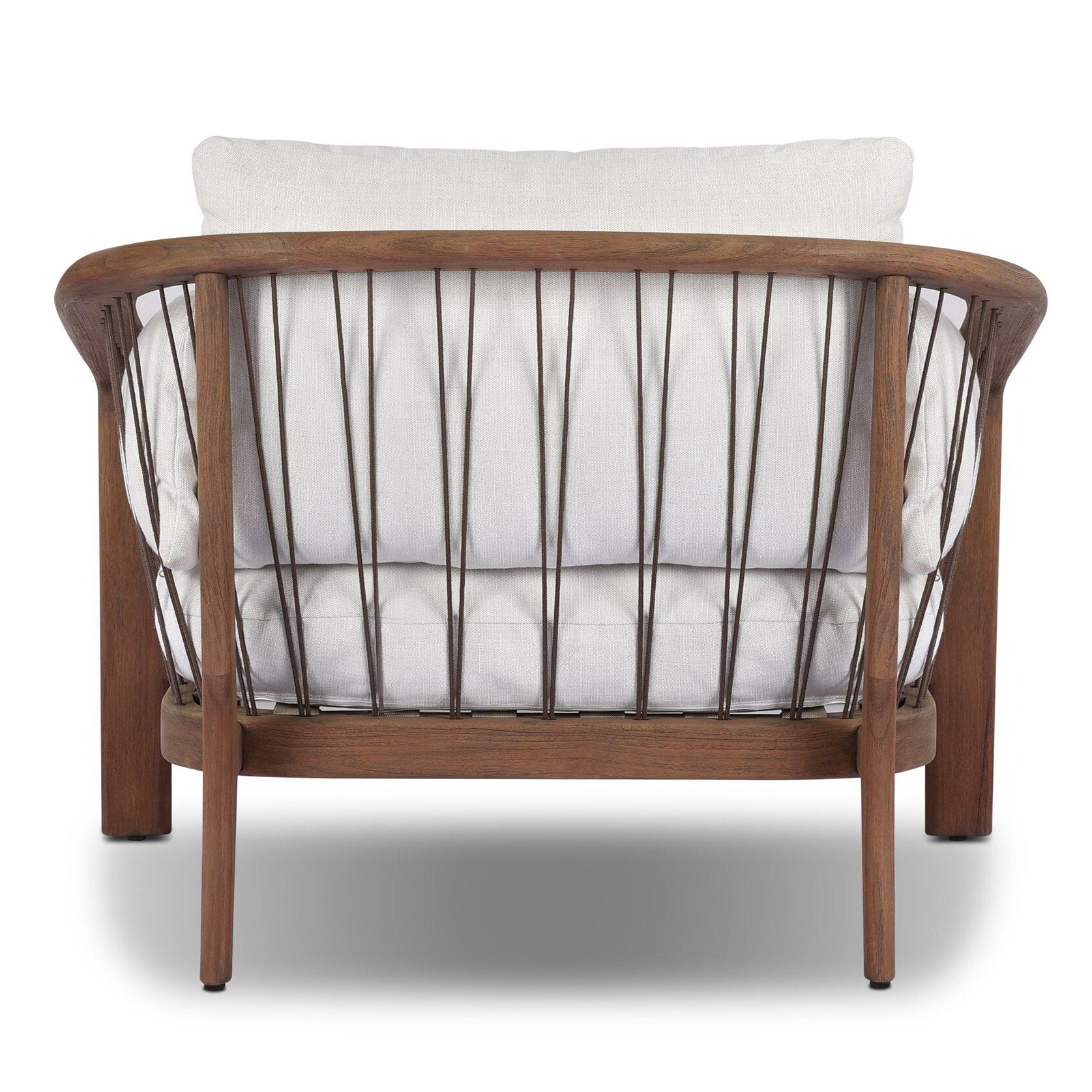 Four Hands Ambrosia Vergo Cream Outdoor Chair - back view