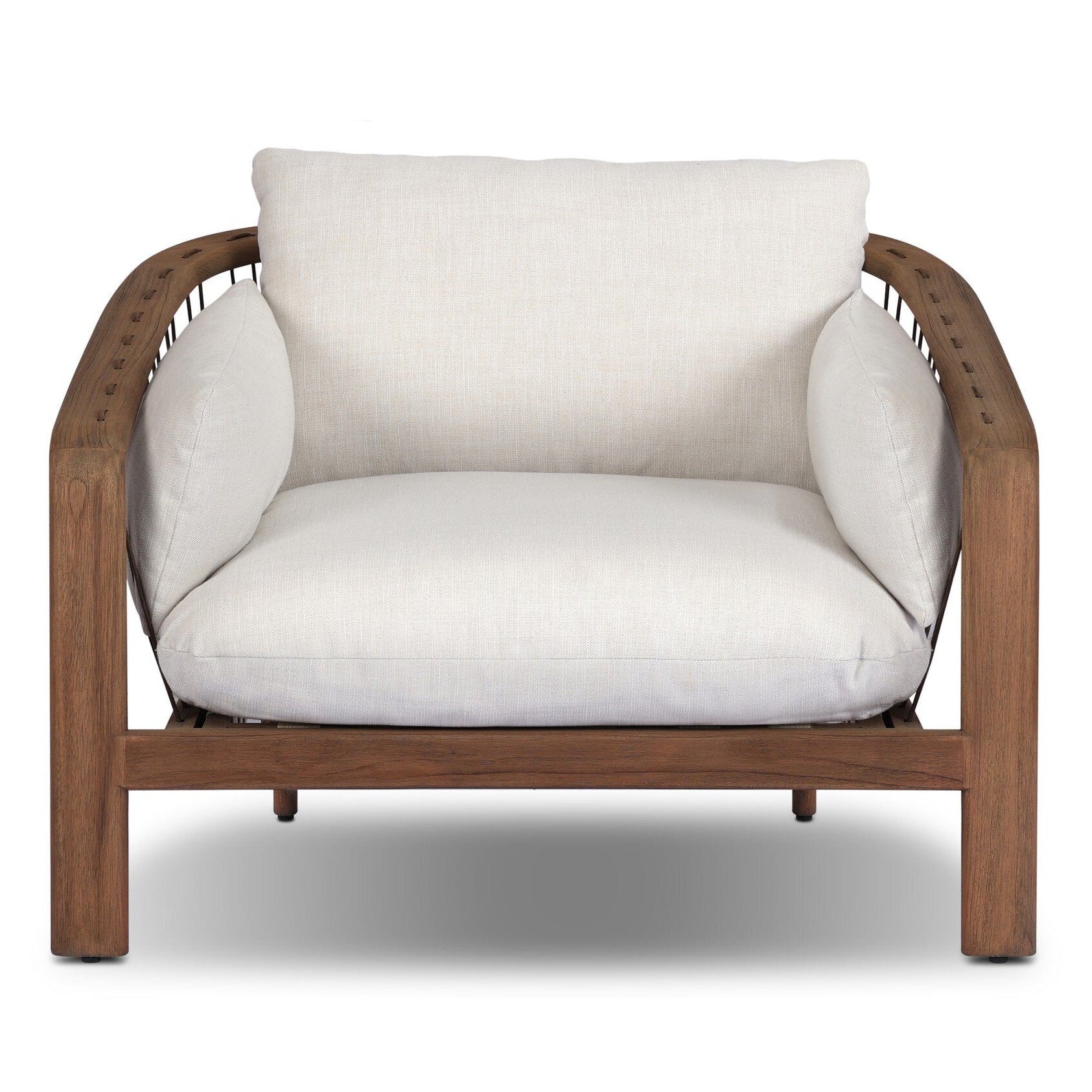 Four Hands Ambrosia Vergo Cream Outdoor Chair - front view