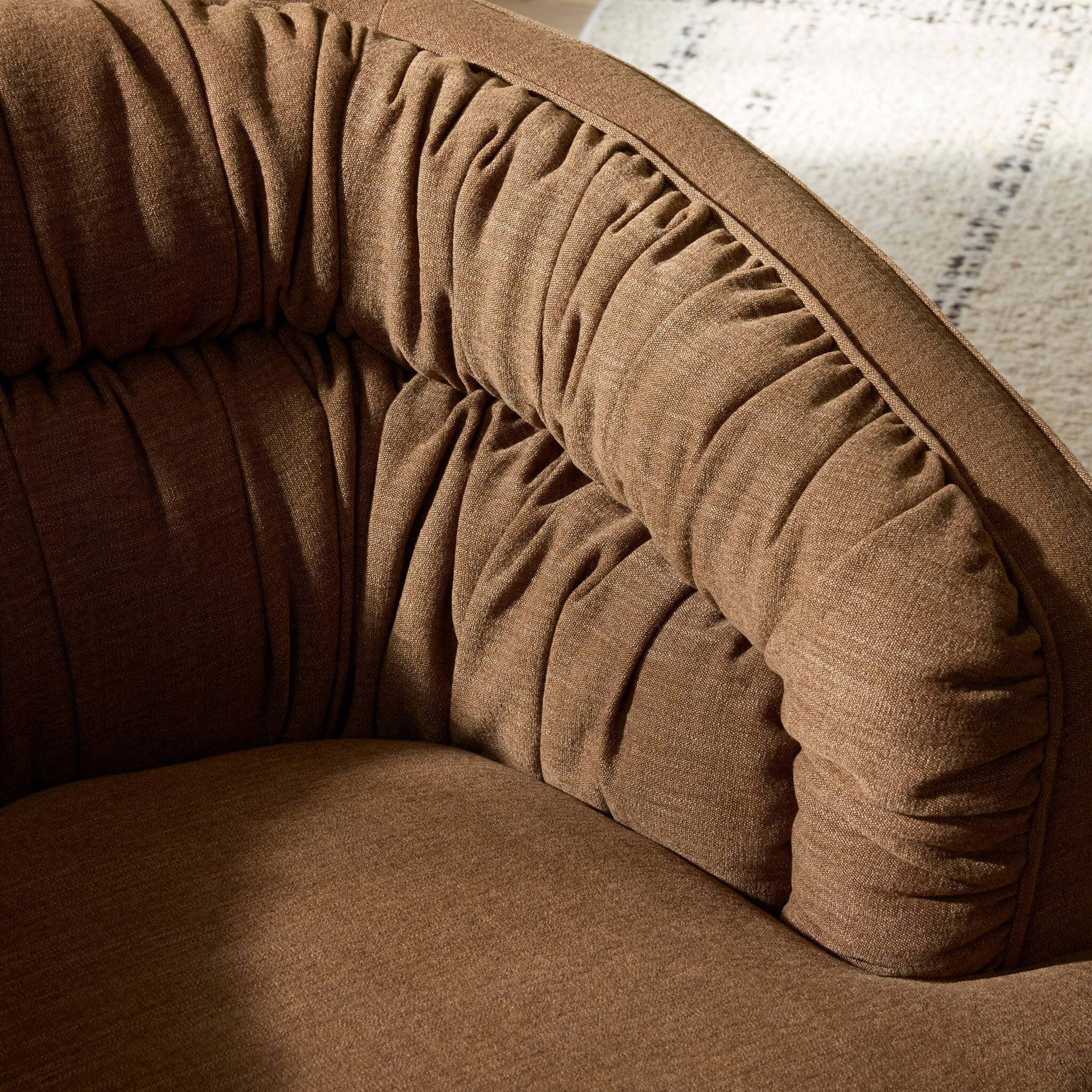 Four Hands Vivienne Laughlin Ochre Swivel Chair - detail 9
