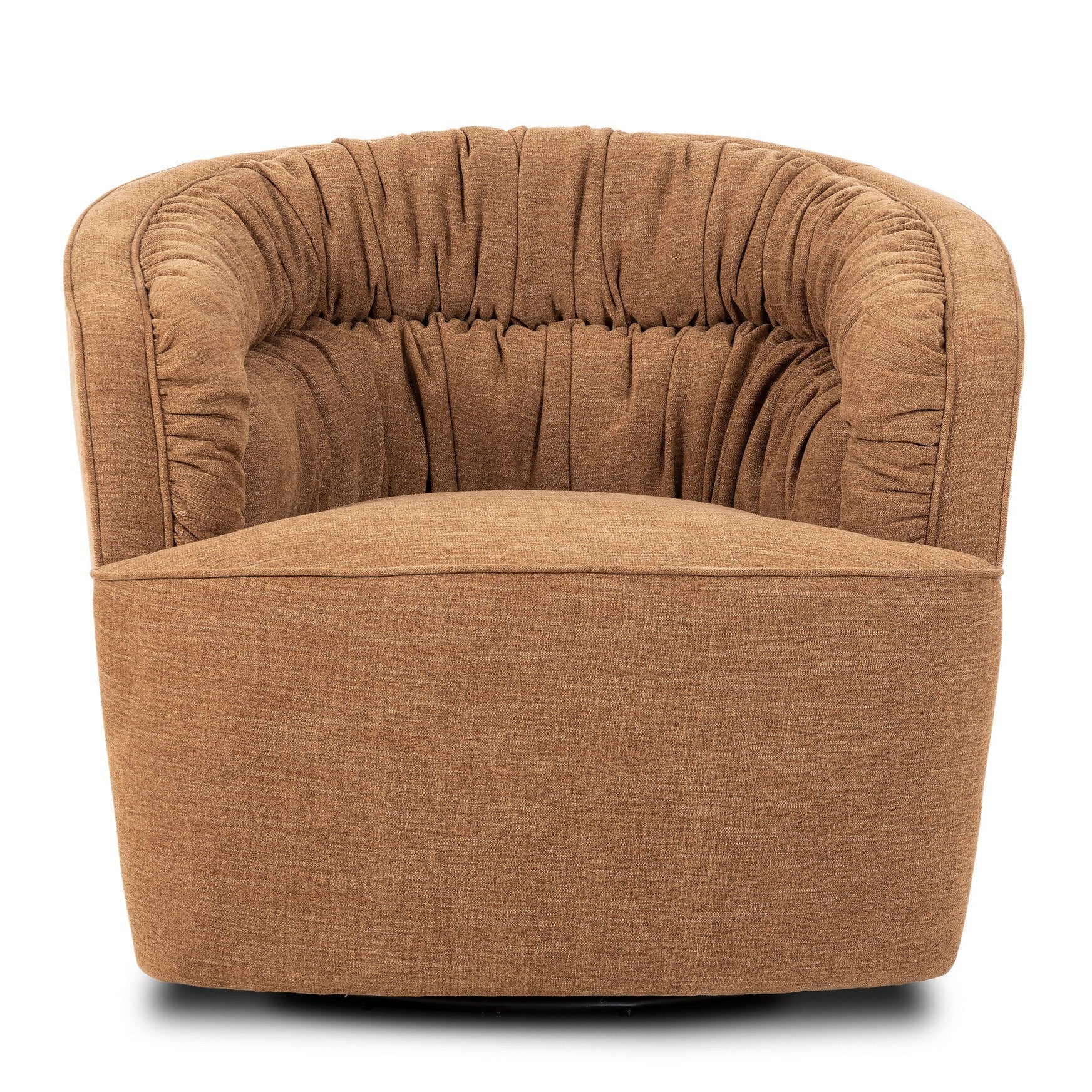 Four Hands Vivienne Laughlin Ochre Swivel Chair - front view