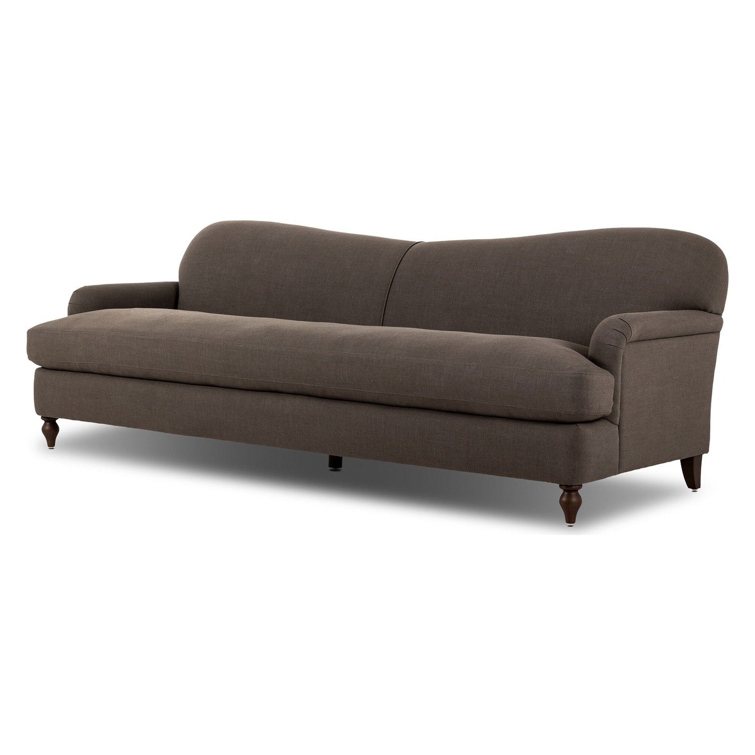 Four Hands Tiani Savoy Coffee Sofa 95in with reverse camelback and pleated arms, primary product view