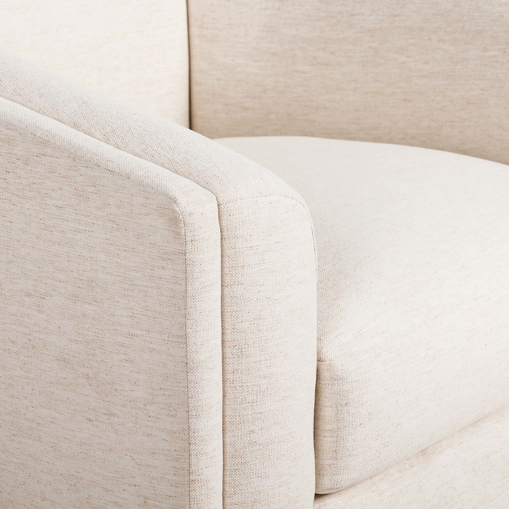 Four Hands Presley Crypton Nomad Snow Swivel Chair close-up detail