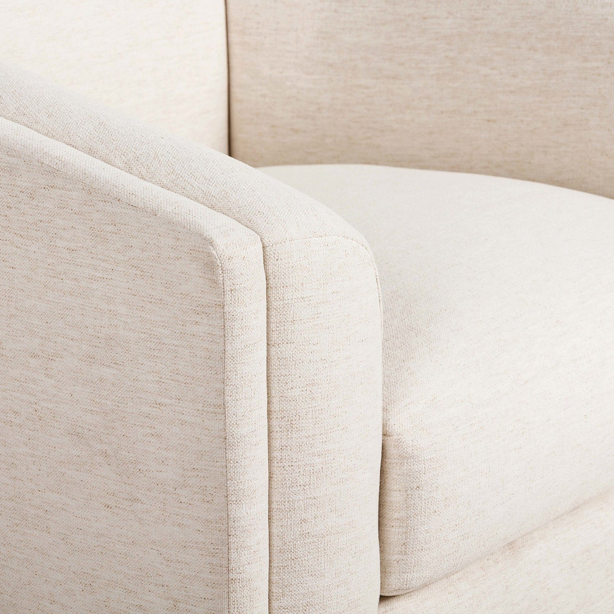 Four Hands Presley Crypton Nomad Snow Swivel Chair close-up detail
