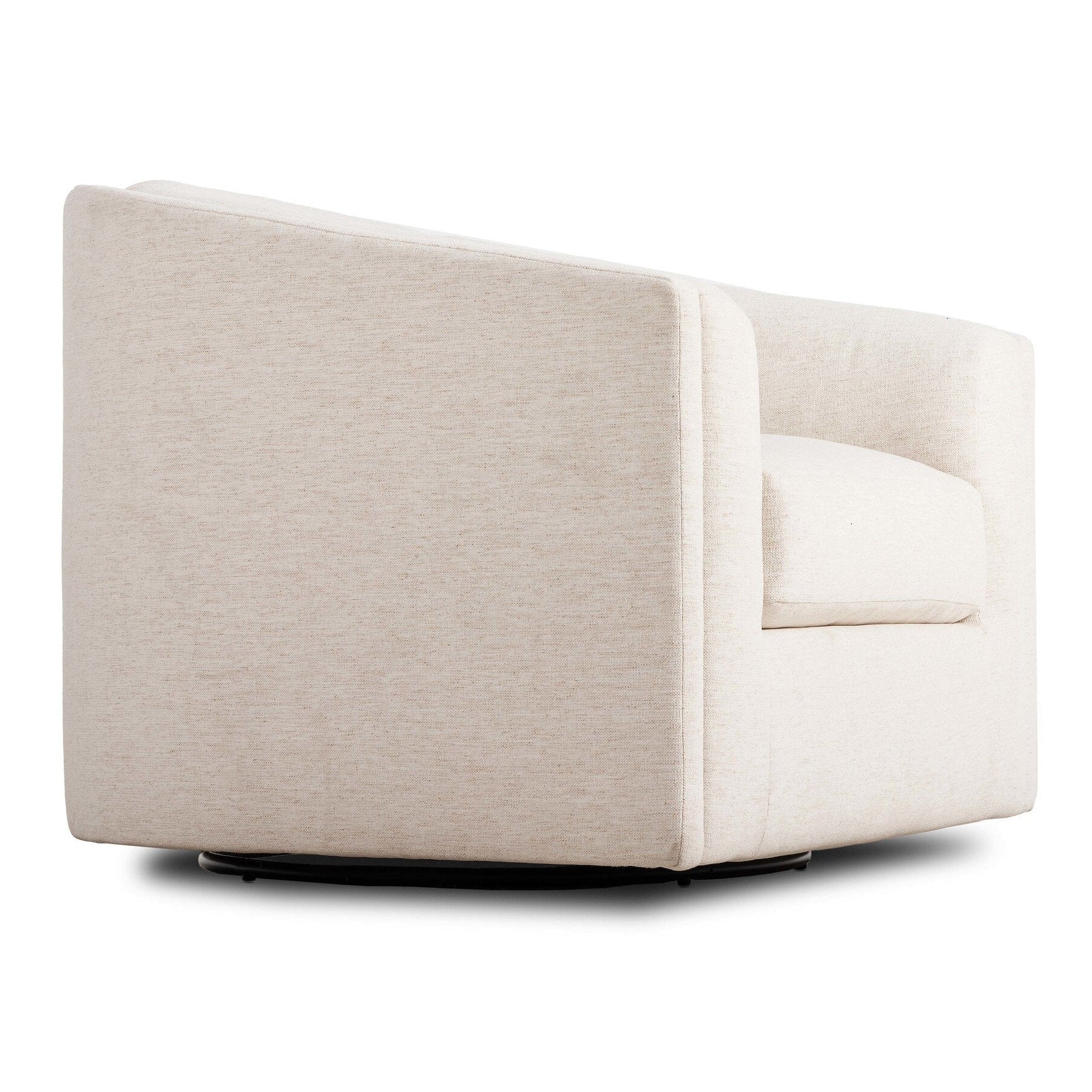 Four Hands Presley Crypton Nomad Snow Swivel Chair finish close-up