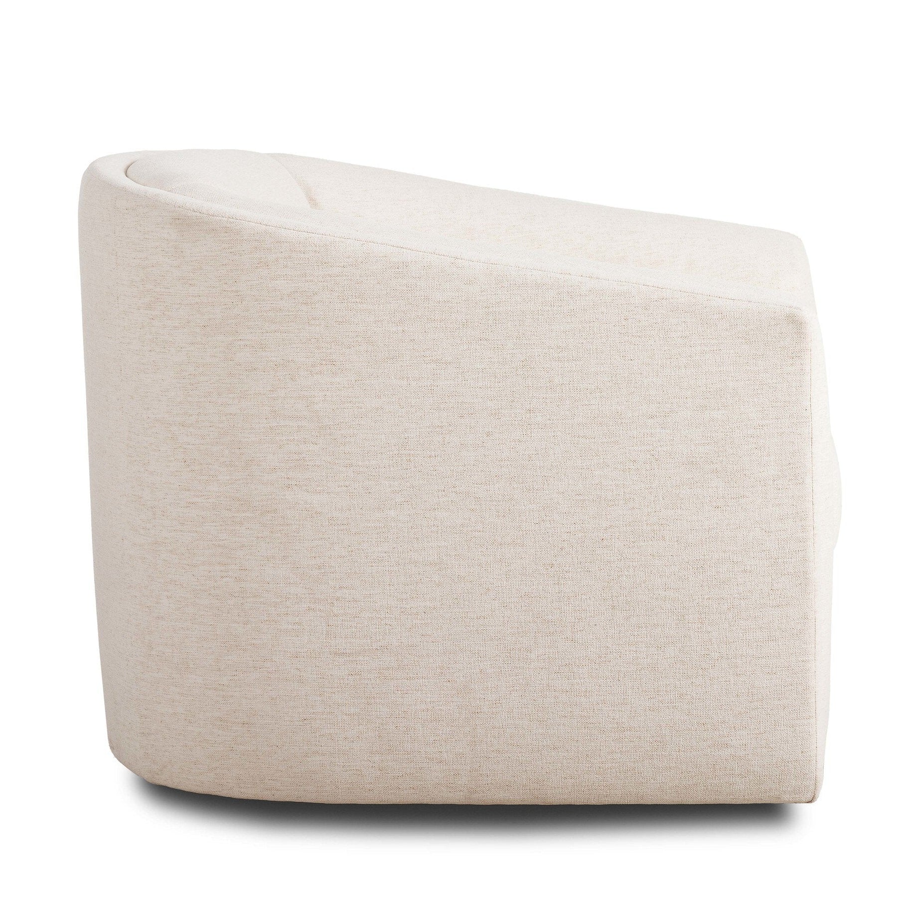 Four Hands Presley Crypton Nomad Snow Swivel Chair side view