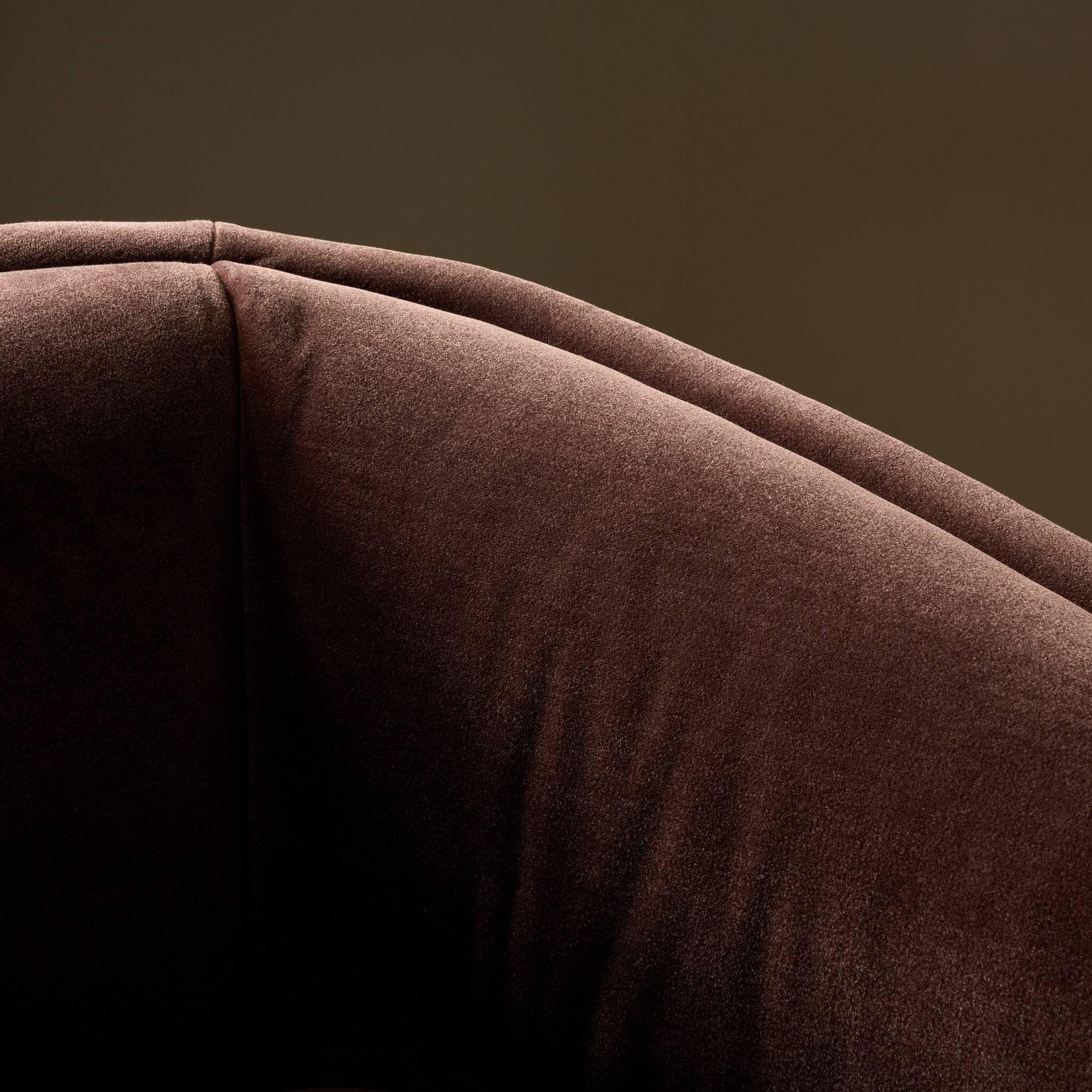 Four Hands Presley Monte Chocolate Swivel Chair finish close-up