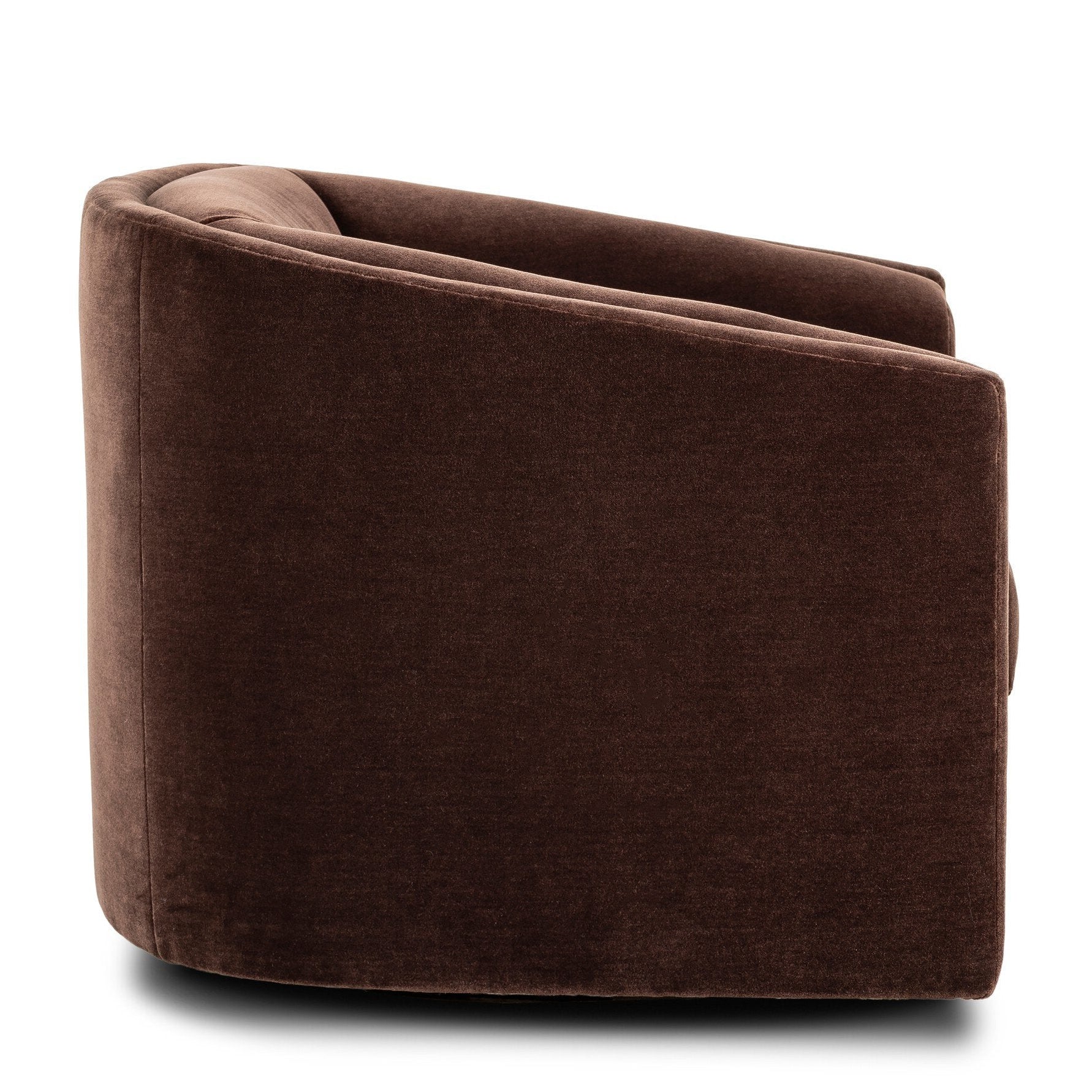 Four Hands Presley Monte Chocolate Swivel Chair side view