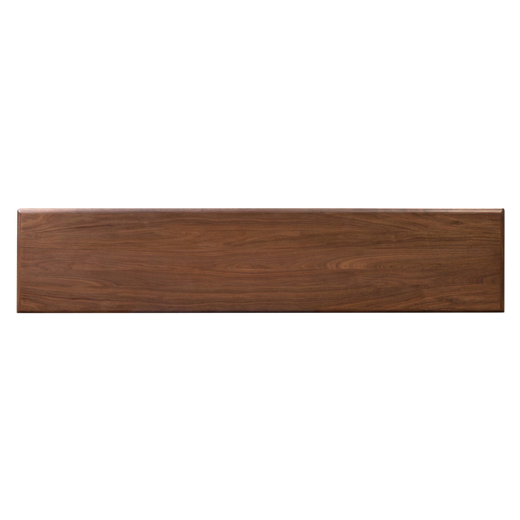 Four Hands Vincent Dark Brown Walnut Media Console w/Record Storage top-down view