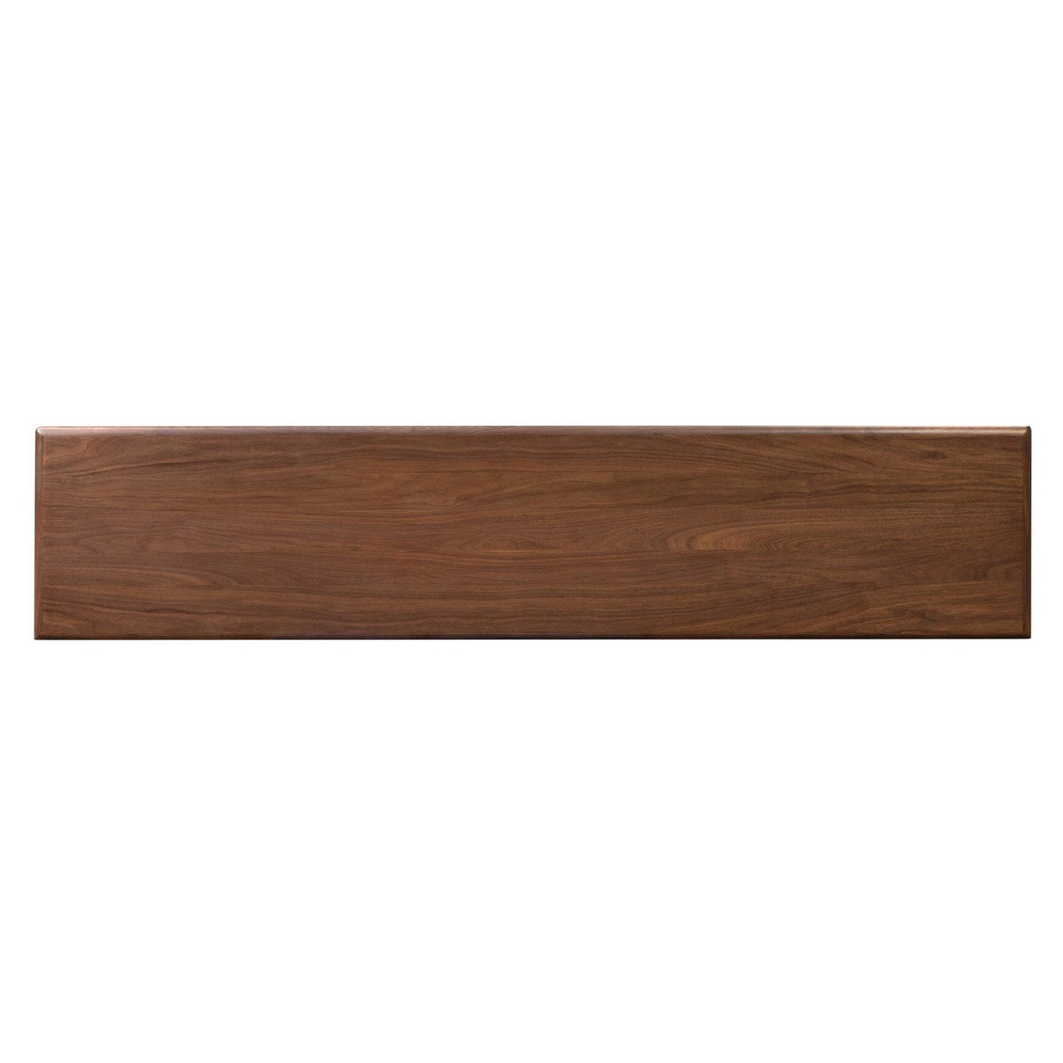 Four Hands Vincent Dark Brown Walnut Media Console w/Record Storage top-down view